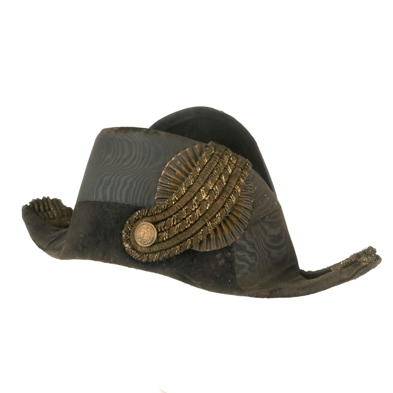 Buy Original WWI Imperial German Kaiserliche Marine Navy Officer Chapeau bras Bicorne Hat by A. Rost Sonst Walbert of Dresden | Original Firearms Antique For Sale