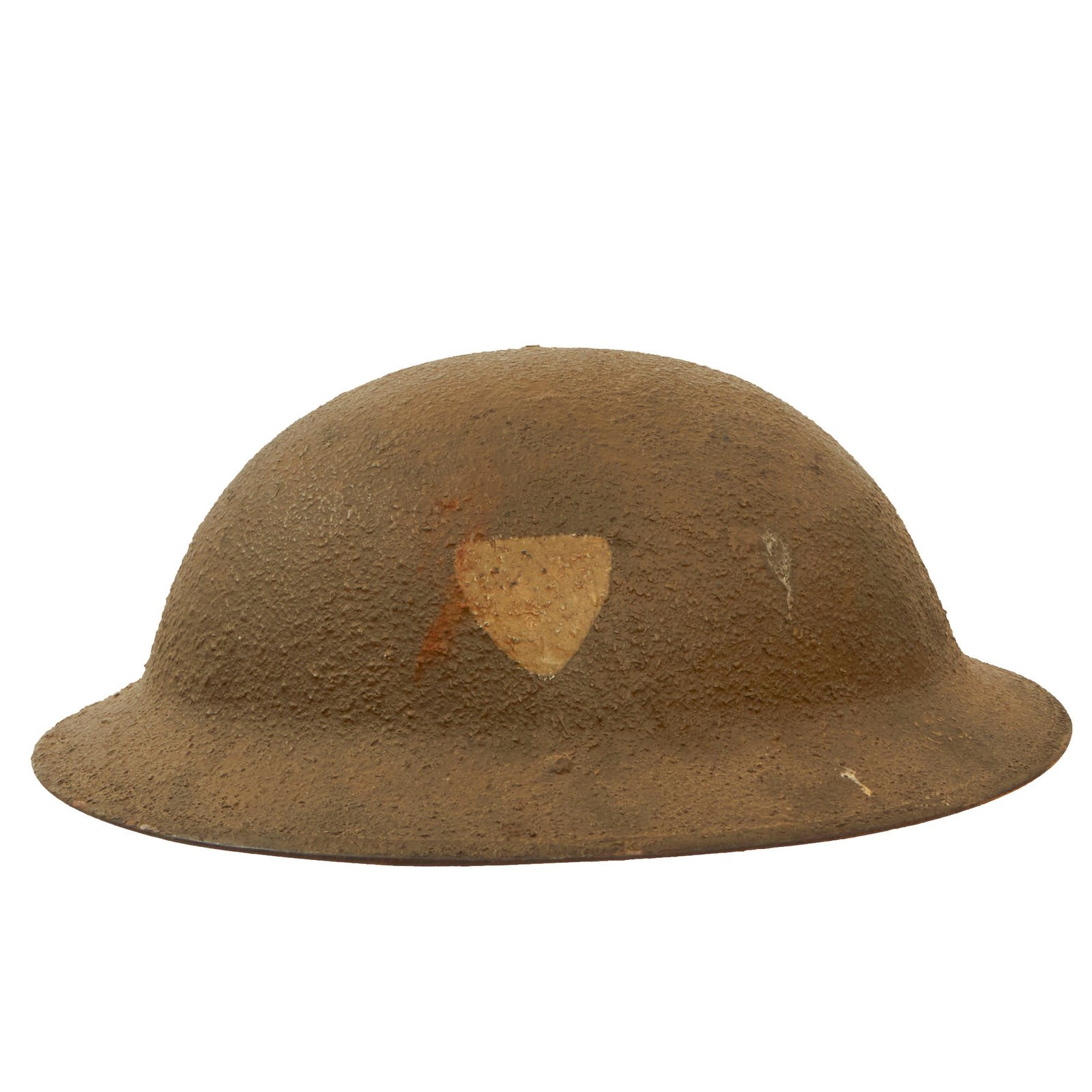 Buy Original U.S. WWI 80th Division Painted M1917 Helmet - Complete - 320th Infantry Regiment 2nd Battalion | Original Firearms Antique For Sale
