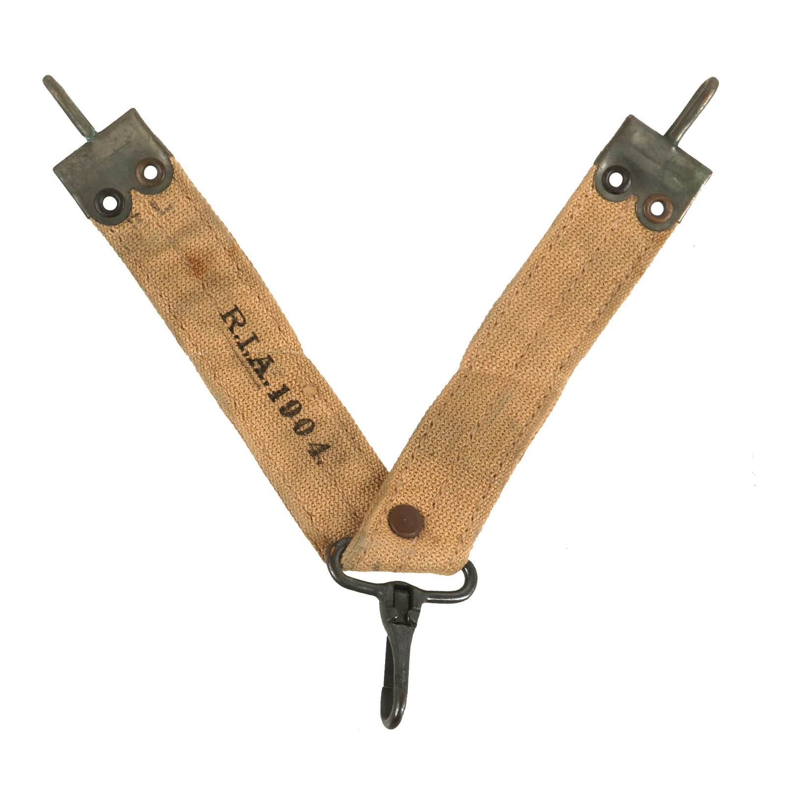 Buy Original U.S. WWI Era M-1902 Canteen Adapter for M1878 Canteens by Rock Island Arsenal - Dated 1904 & 1905 | Original Firearms Antique For Sale