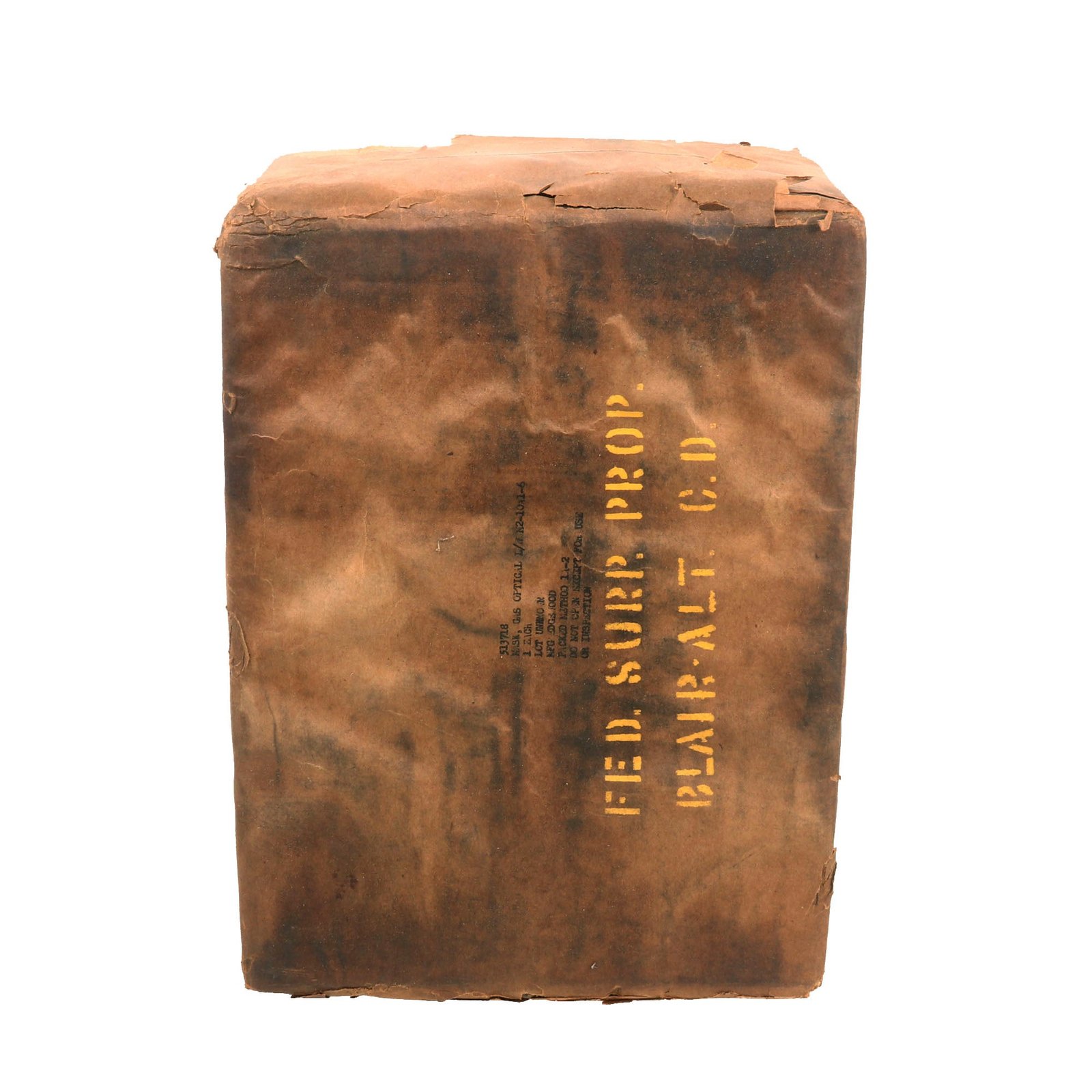Buy Original U.S. WWII M2-10A1-6 Lightweight Optical Gas Mask Sealed in Repack Box | Original Firearms Antique For Sale