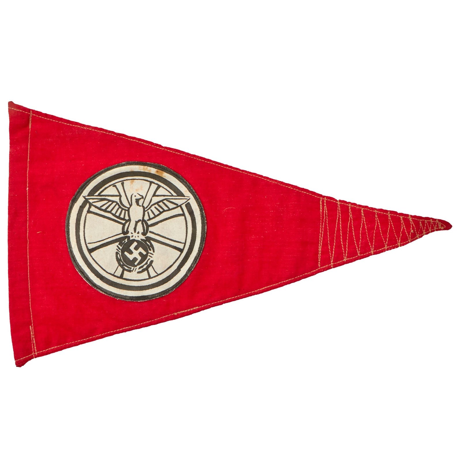 Buy Original German WWII NSKK Vehicle Staff Car Pennant Flag - 12 ½" x 7 ¼” | Original Firearms Antique For Sale