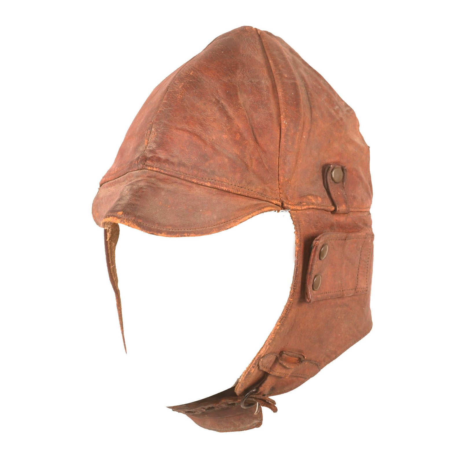 Buy Original U.S. WWI Aero Squadron Leather Flying Helmet by Spalding | Original Firearms Antique For Sale