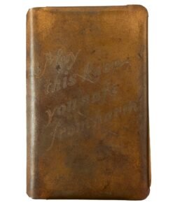 Buy Original U.S. WWII Era “May This Keep You From Harm” New Testament Heart-Shield Breast Pocket Bible | Original Firearms Antique For Sale