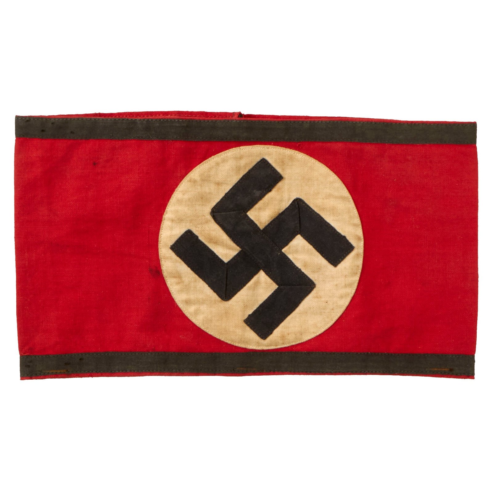 Buy Original German WWII SS Member's Multi-Piece Cotton Armband with BeVo SS RZM Tag - Schutzstaffel | Original Firearms Antique For Sale
