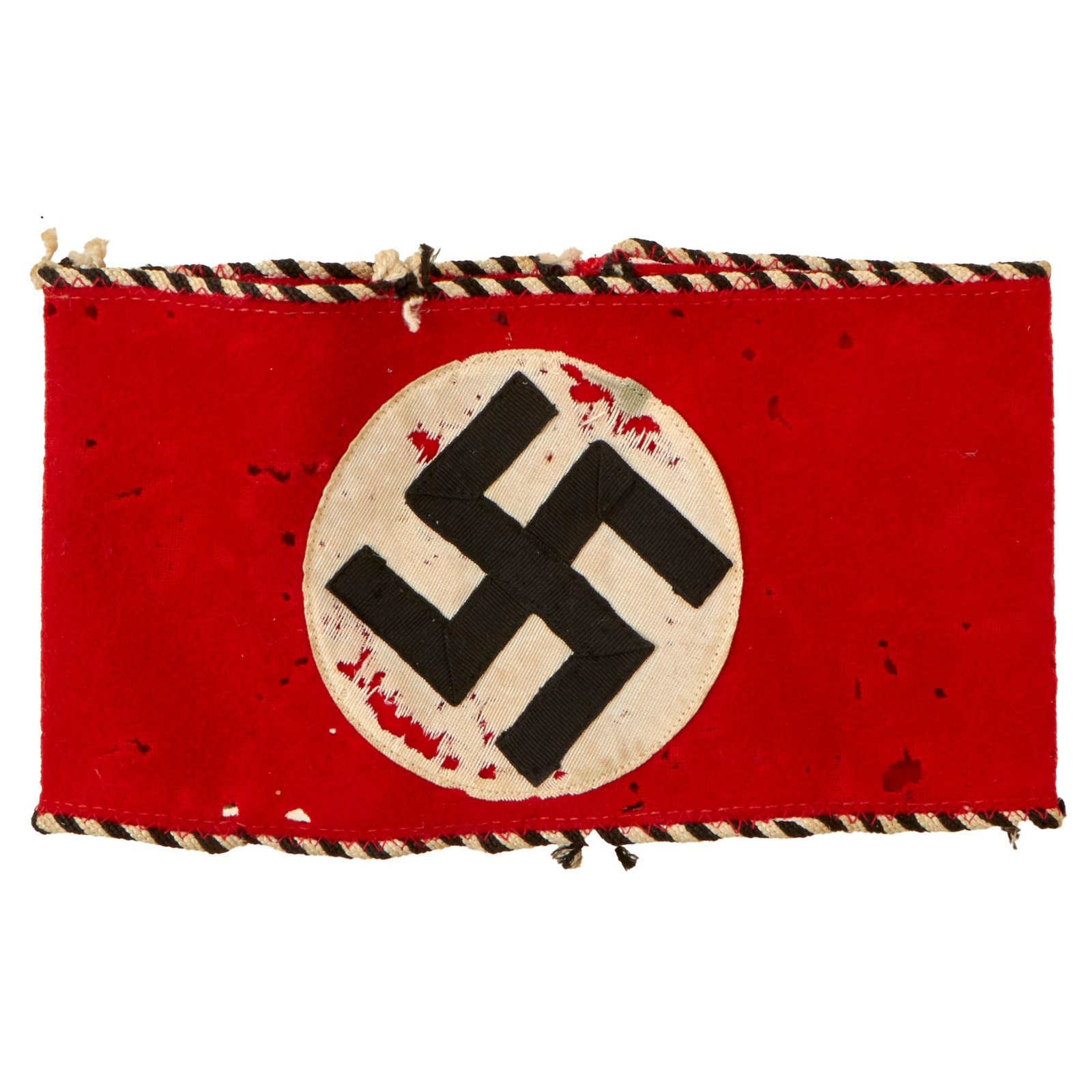 Buy Original German Early WWII NSDAP Leader's Multi-piece Wool Felt & Rayon Armband with RZM Tag - RZM A4/213 | Original Firearms Antique For Sale
