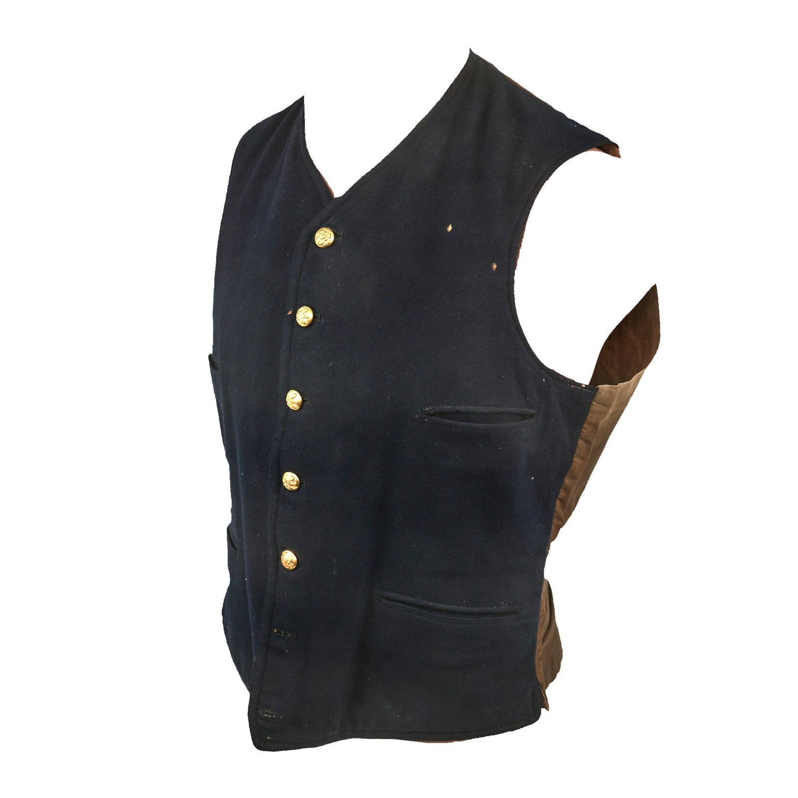 Buy Original U.S. Indian Wars Soldier Vest with Model 1874 Buttons | Original Firearms Antique For Sale