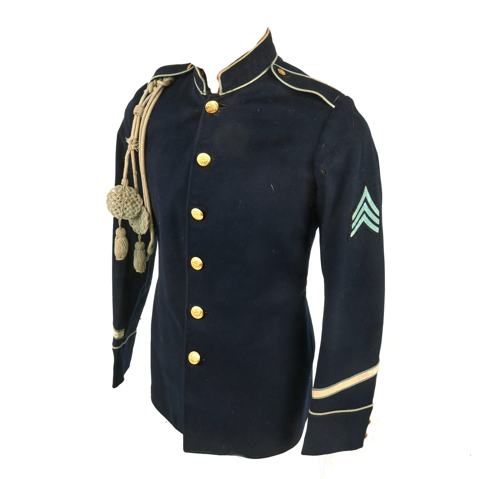 Buy Original U.S. Pre-WWI Model 1902 Infantry Uniform Jacket with Aiguillette & Sergeant Rates | Original Firearms Antique For Sale