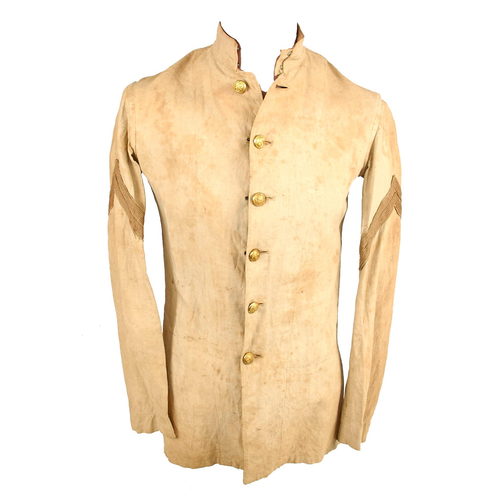 Buy Original U.S. Indian Wars Extremely Scarce Marine Corps Enlisted Fatigue Blouse / Undress Sack Coat with Corporal Chevrons - USMC | Original Firearms Antique For Sale