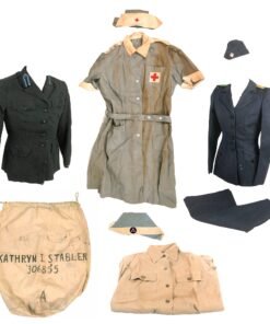 Buy Original U.S. WWII American Red Cross Nurse Amphibious Engineers Uniform & Duffle Bag Grouping | Original Firearms Antique For Sale