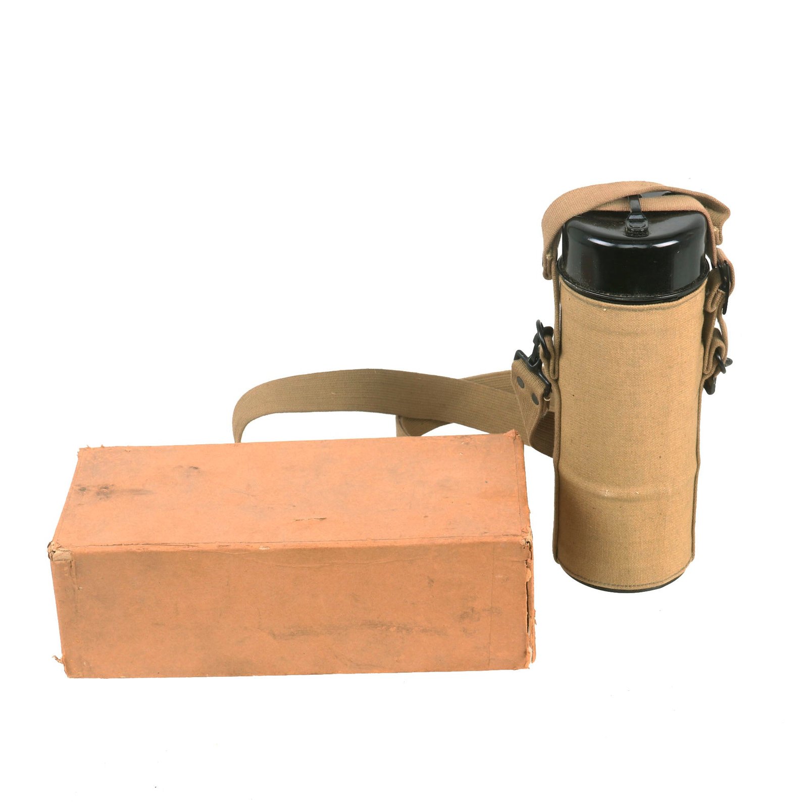 Buy Original U.S. WWI Private Purchase Officer’s Bartlett Vacuum Food Canteen Army Pattern in Original Box | Original Firearms Antique For Sale