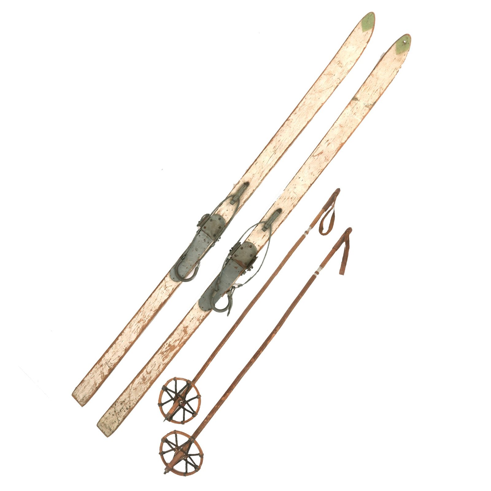 Buy Original German WWII Skijäger-Division / Gebirgjager Mountain Troops Skis & Poles with Waffenamt Markings | Original Firearms Antique For Sale