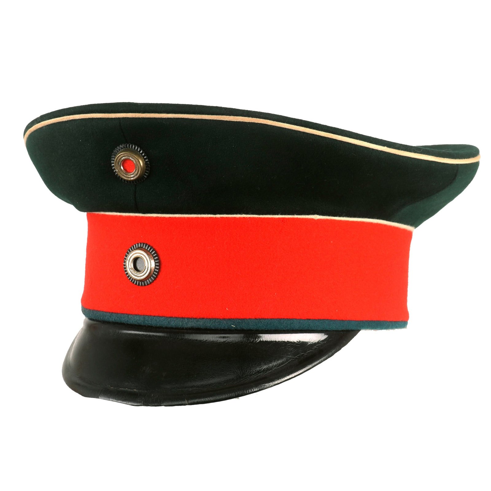 Buy Original Imperial German WWI Prussian Dark Green Hussar Officer Visor Cap - 11th Hussar Regiment (2nd Westphalian Regiment) | Original Firearms Antique For Sale