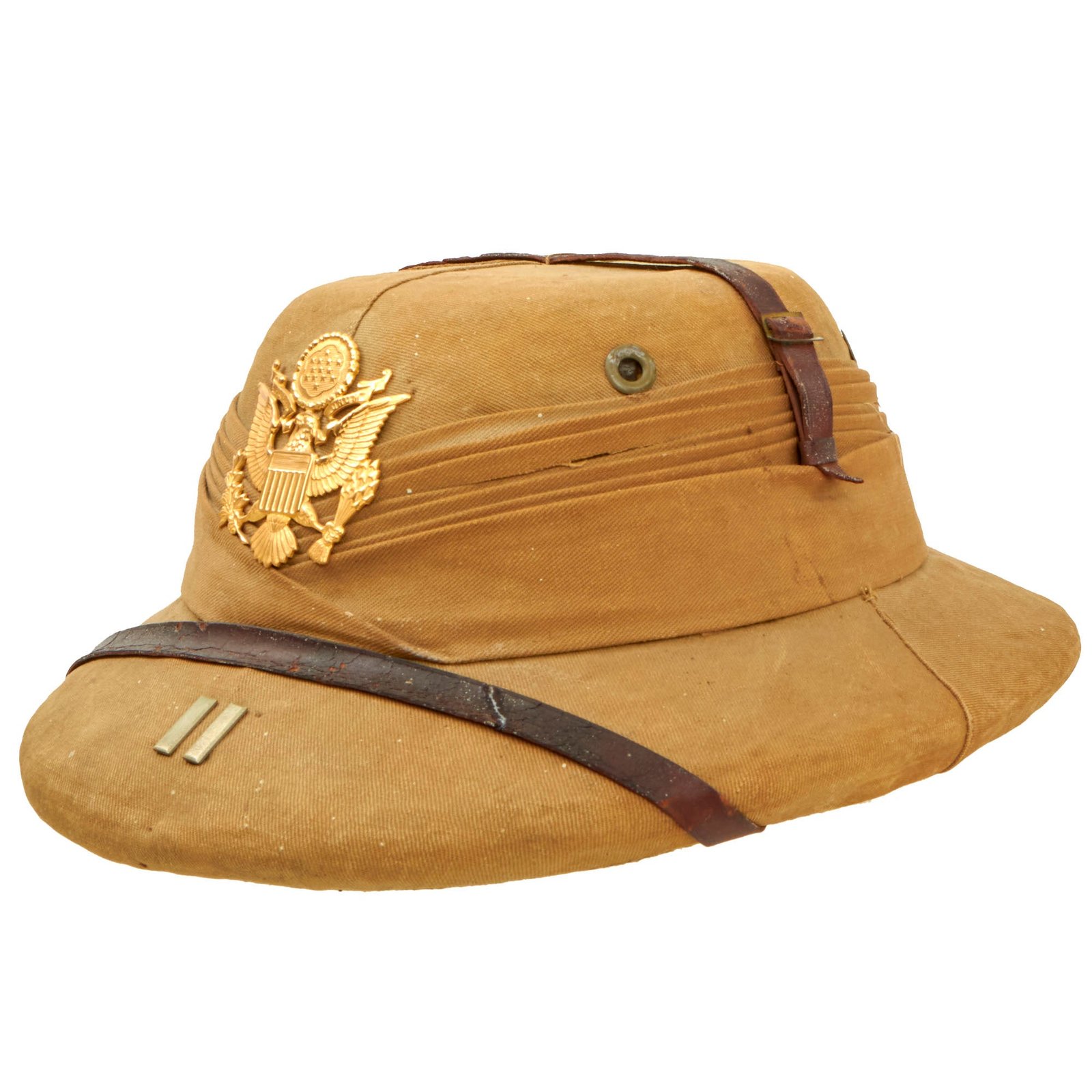 Buy Original U.S. Pre-WWII CBI Theater “Bombay Bowler” Style Safari Pith Helmet by East Bengal Stores of Dacca | Original Firearms Antique For Sale