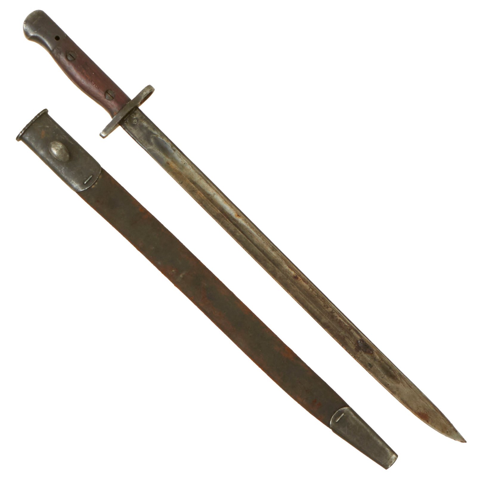 Buy Original WWII Australian P1907 SMLE Bayonet dated 1945 with Scabbard by Lithgow Armory | Original Firearms Antique For Sale