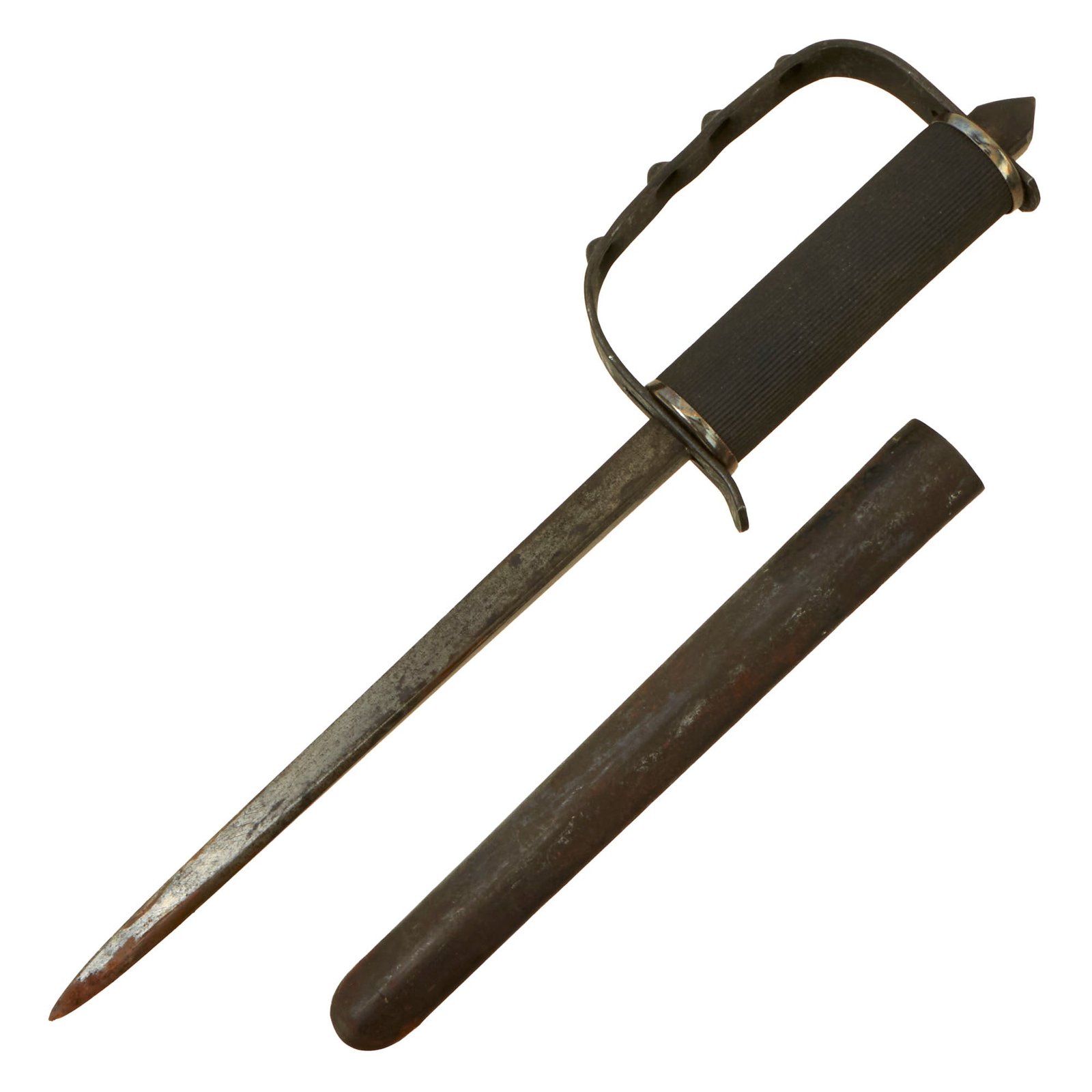 Buy Original U.S. WWII First Pattern OSS Drop Knife with Scabbard made from Springfield Trapdoor Bayonet | Original Firearms Antique For Sale