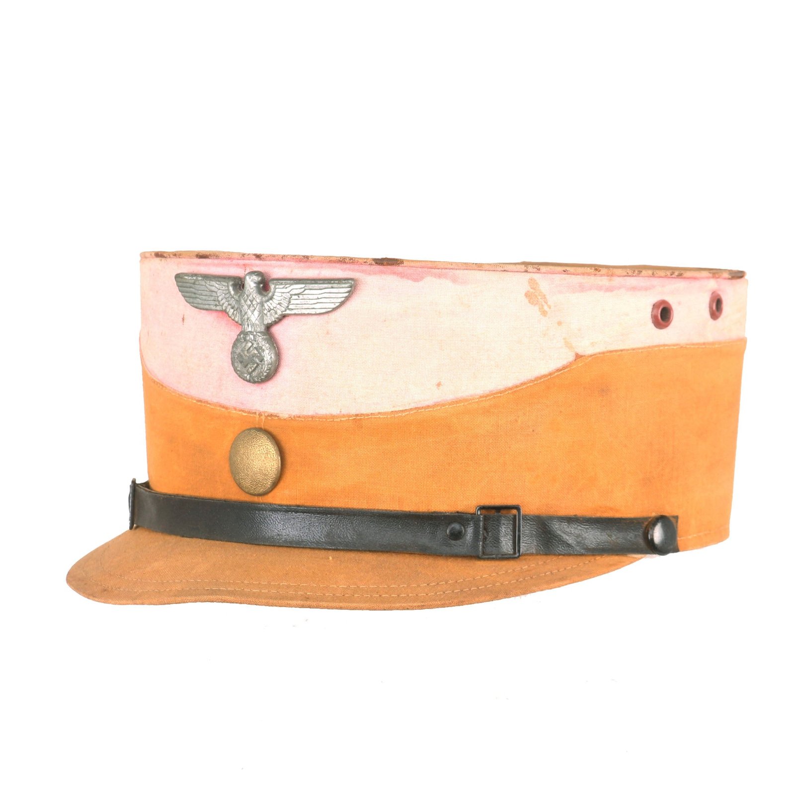 Buy Original German WWII Summer Weight SA Stormtrooper Tan and Pink Kepi from Gruppe Ostmark | Original Firearms Antique For Sale