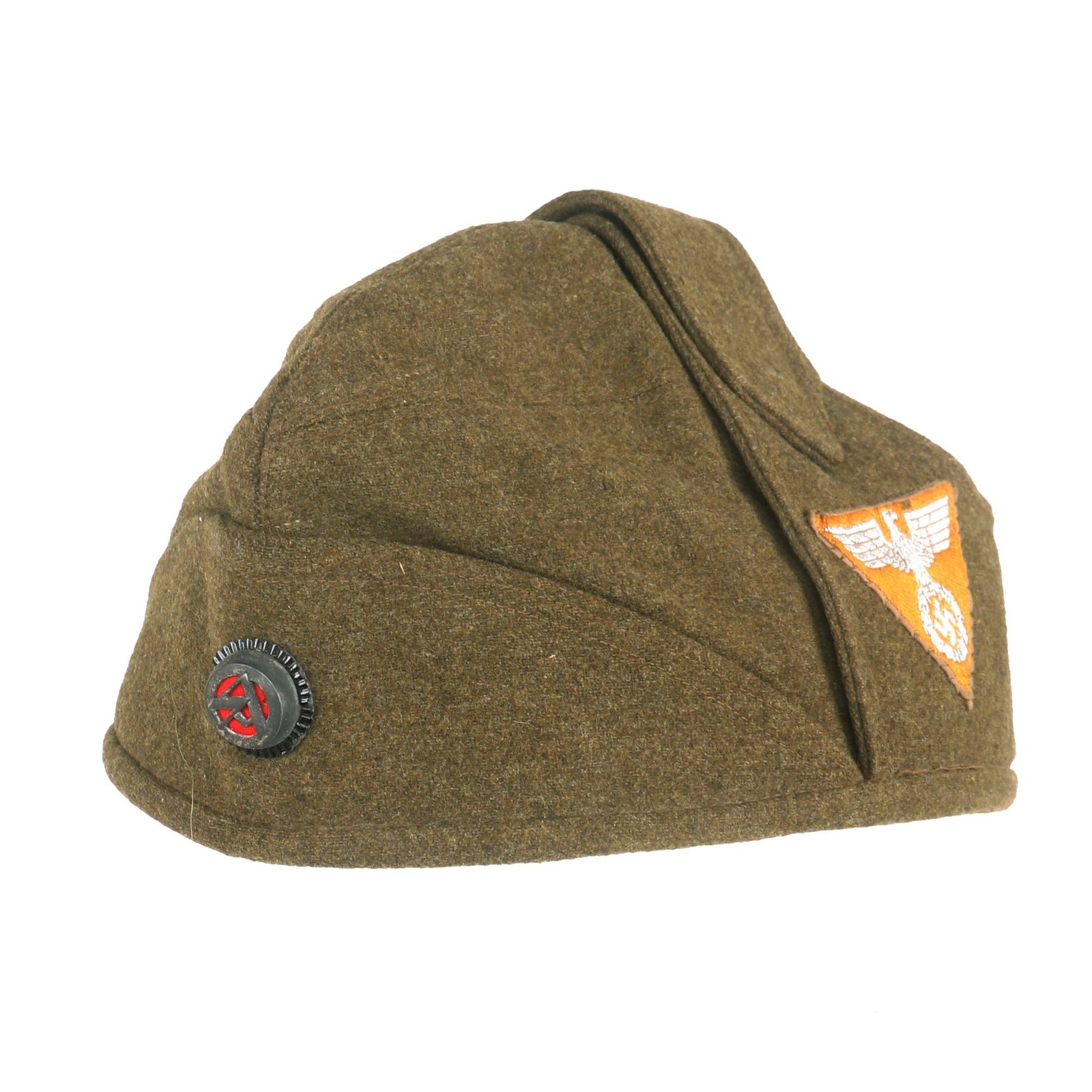 Buy Original German WWII SA-Wehrmannschaft Defense Team Bustina Style Feldmütze Field Cap with RZM Tag - Size 55 | Original Firearms Antique For Sale