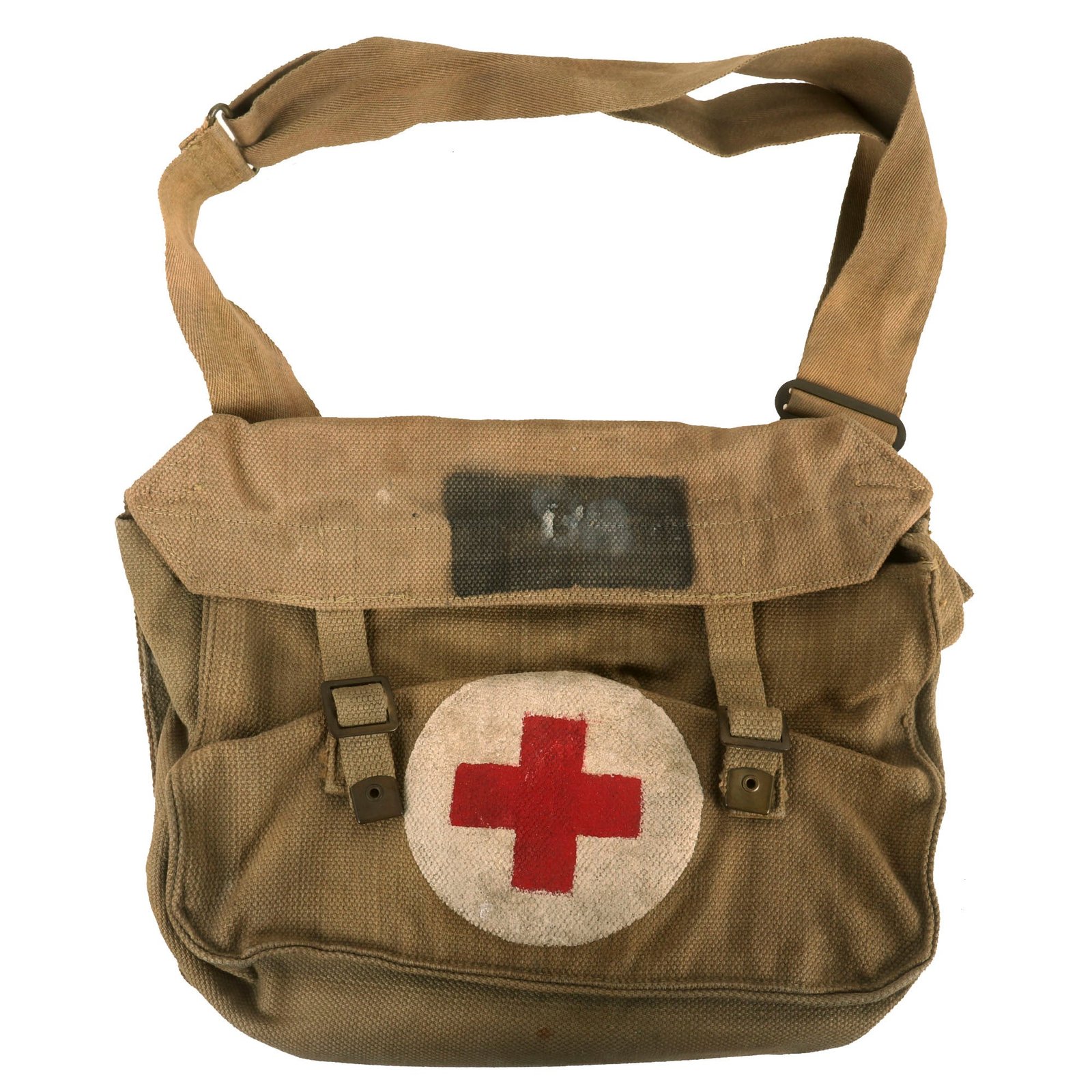 Buy Original British WWII Pattern 1937 Medic Shoulder Bag for Shell Dressings with Dressing & Extras | Original Firearms Antique For Sale