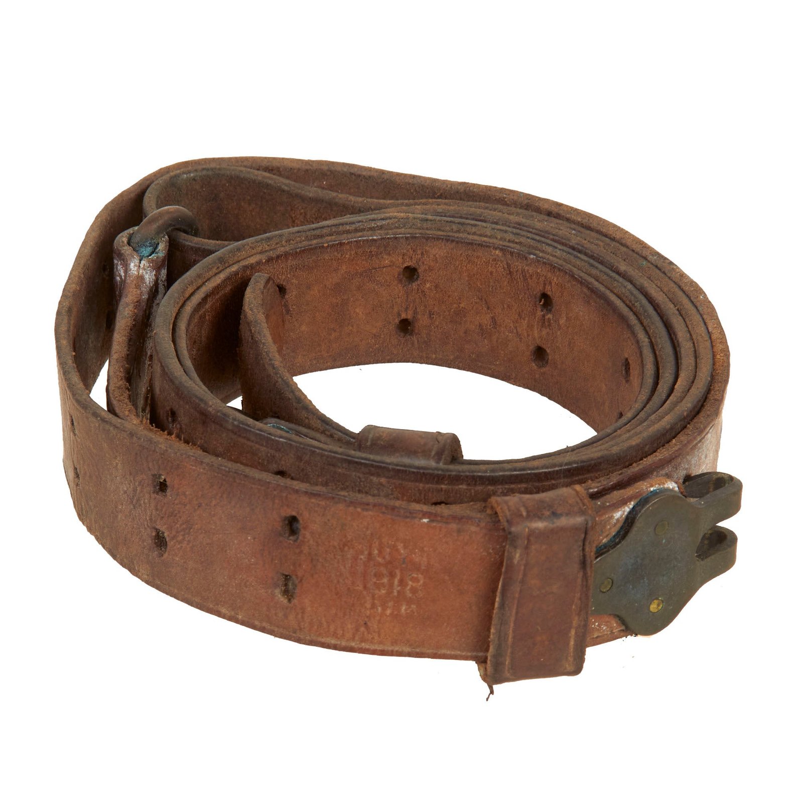 Buy Original U.S. WWI M1907 Pattern 1903 Springfield Rifle Leather Sling | Original Firearms Antique For Sale