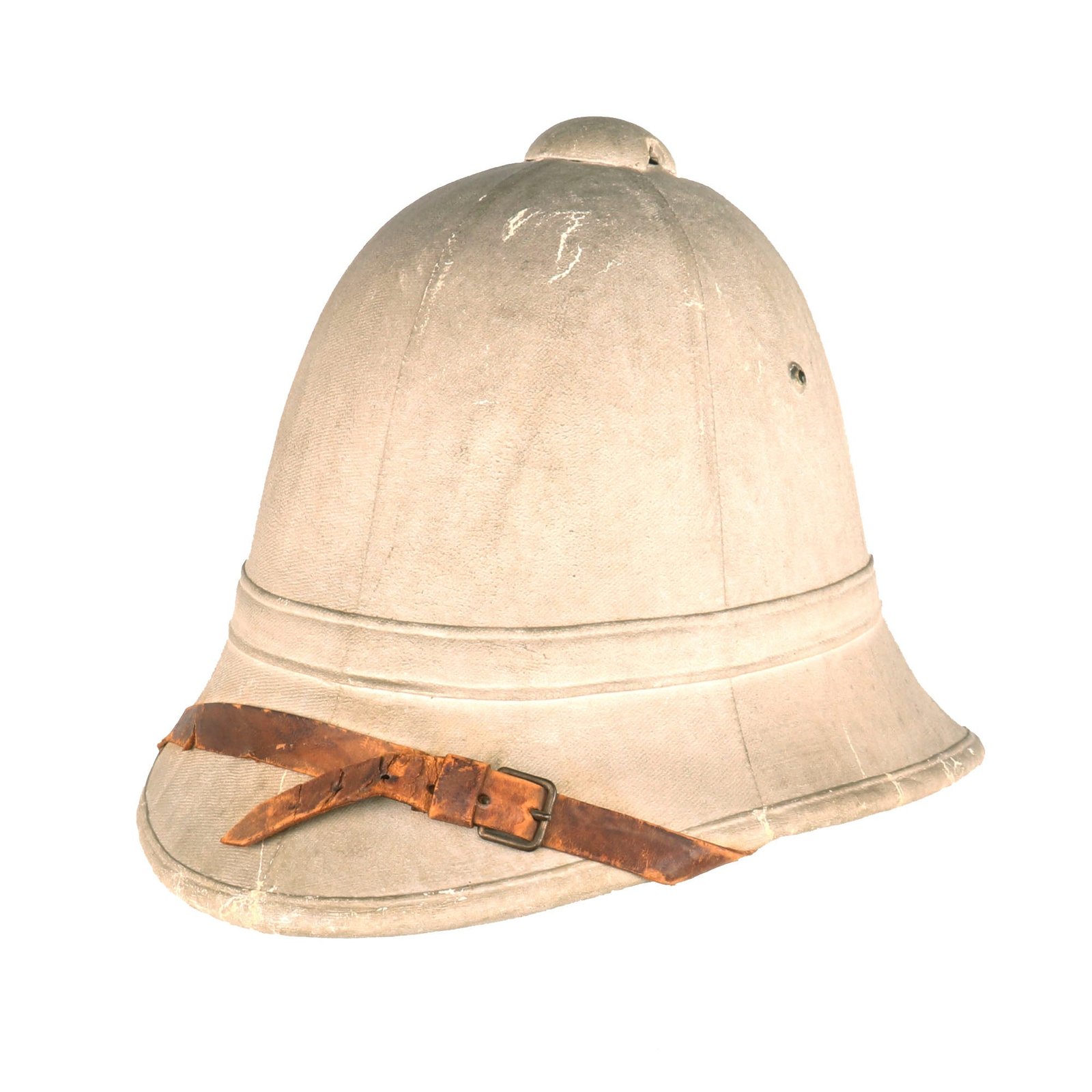 Buy Original British Anglo-Zulu War Era Officer’s Private Purchase “6-Panel” Pith Helmet with Unbroken Original Chinstrap - Circa 1880 | Original Firearms Antique For Sale