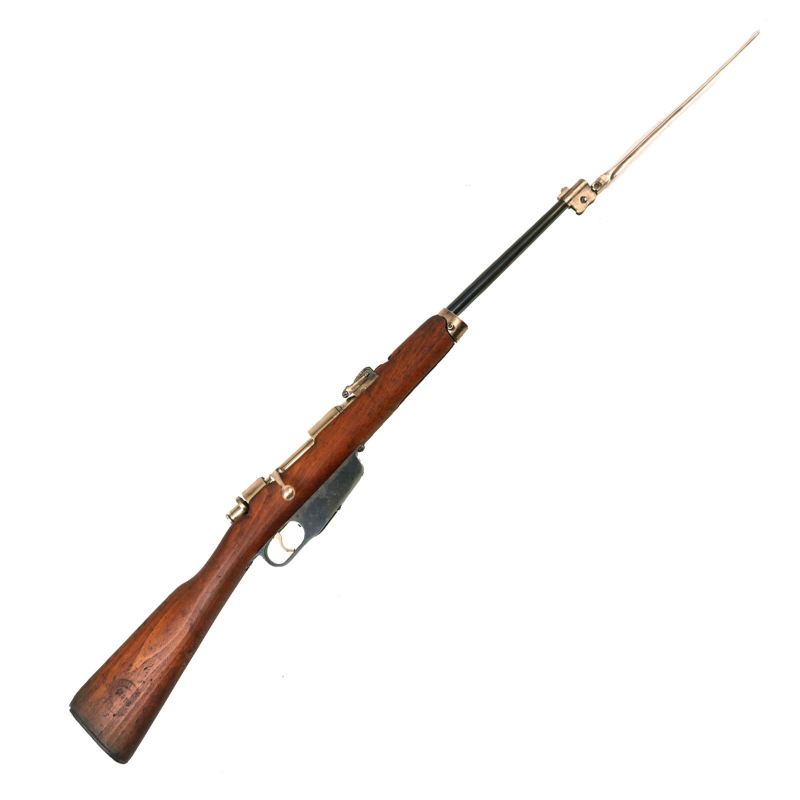 Buy Original Italian WWII GIL Fascist Youth Blank Firing Child-sized Brass Action Carcano M1891 Carbine - Dated 1939 | Original Firearms Antique For Sale