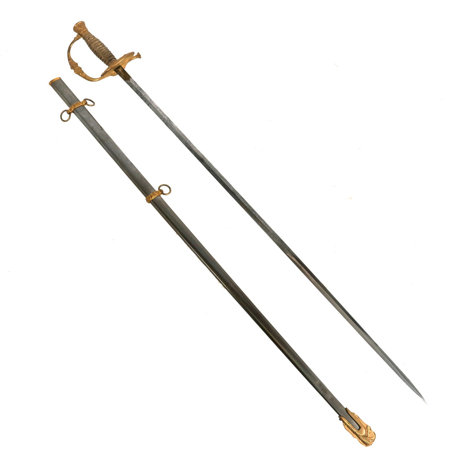 Buy Original U.S. Grand Army of the Republic M1860 Officer Sword with Scabbard by G.W. Simmons & Co. of Boston - Circa 1880s | Original Firearms Antique For Sale