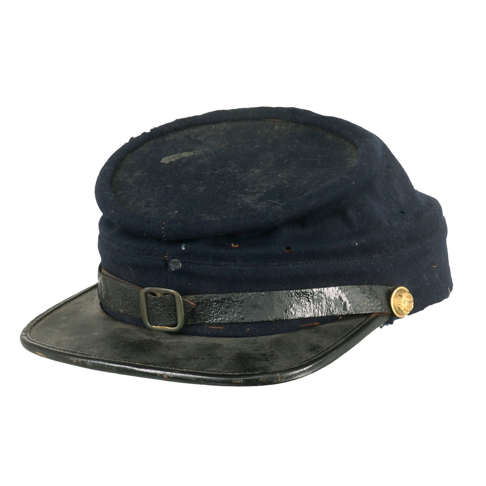 Buy Original U.S. Indian Wars Named Model 1872 Connecticut National Guard Issue Chasseur Style Pattern Kepi with Original Name & Unit Tag - 1st Connecticut Infantry | Original Firearms Antique For Sale