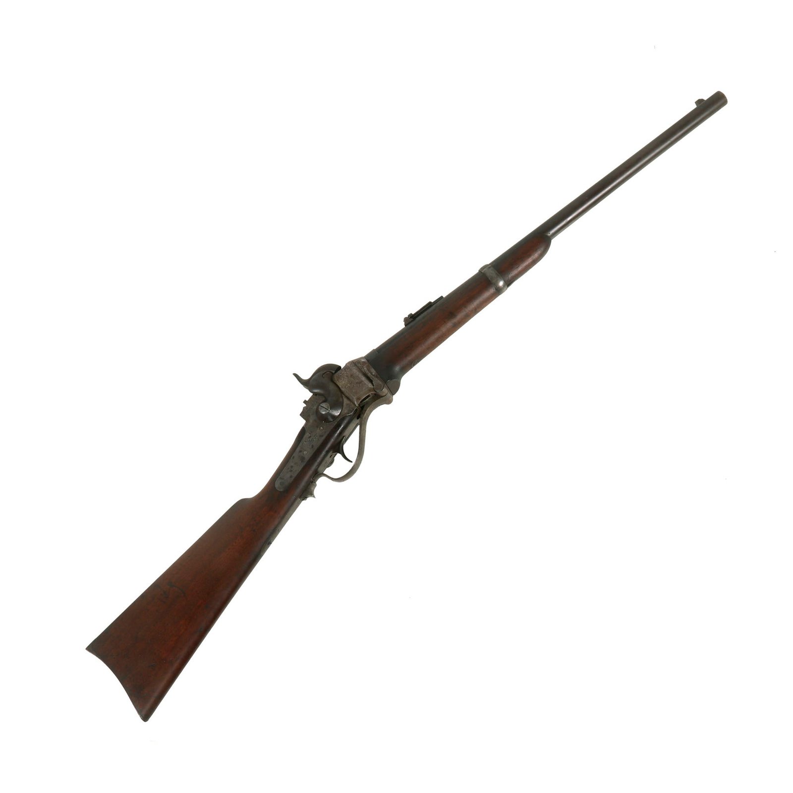 Buy Original U.S. Civil War Sharps New Model 1863 Vertical Breech Saddle-Ring Carbine - Serial 91520 - Unconverted | Original Firearms Antique For Sale