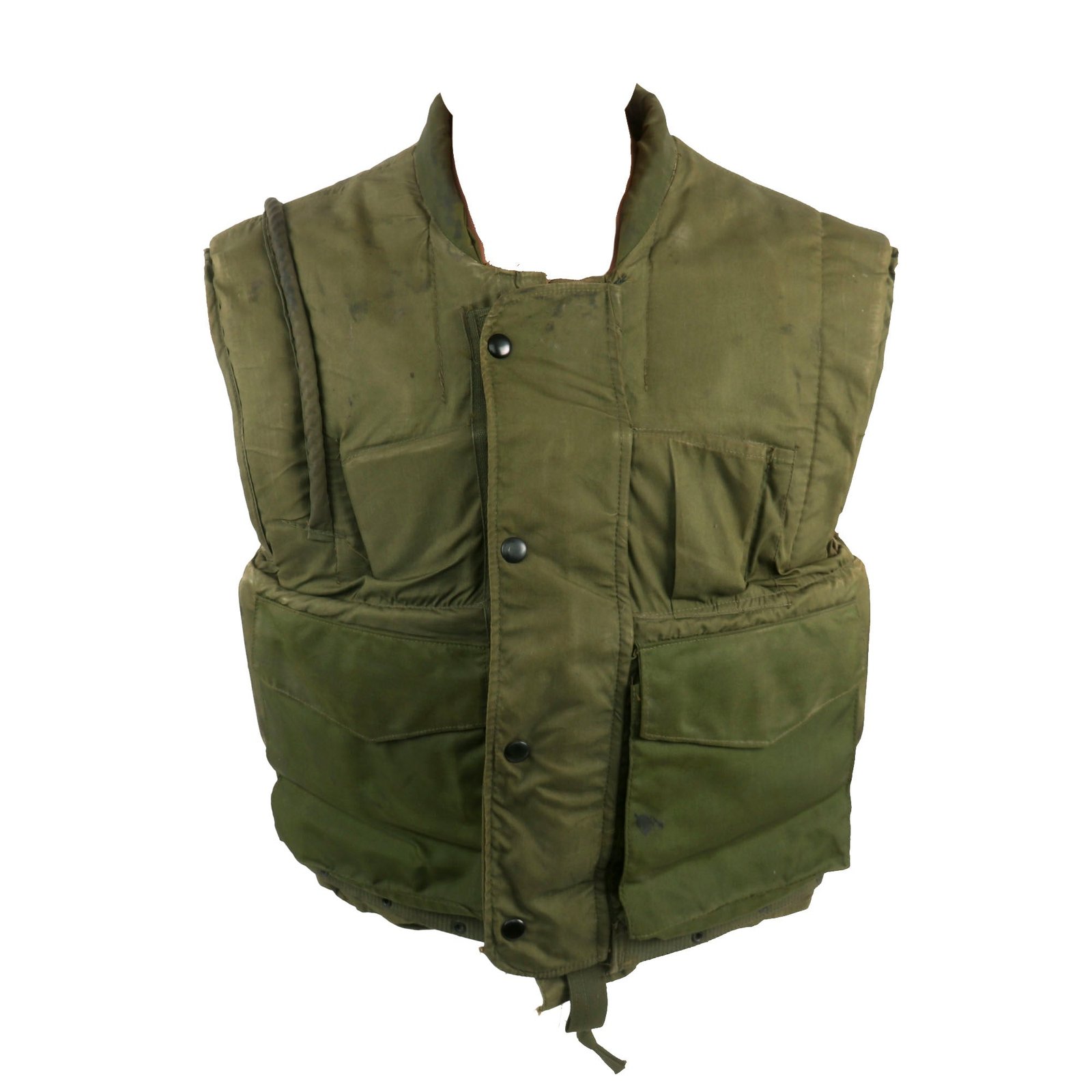 Buy Original U.S. Vietnam War U.S.M.C. M-1955 Flak Body Armor Vest Unit Marked For Marine Air Control Group, Marine Air Support Squadron 1 - Size Medium | Original Firearms Antique For Sale