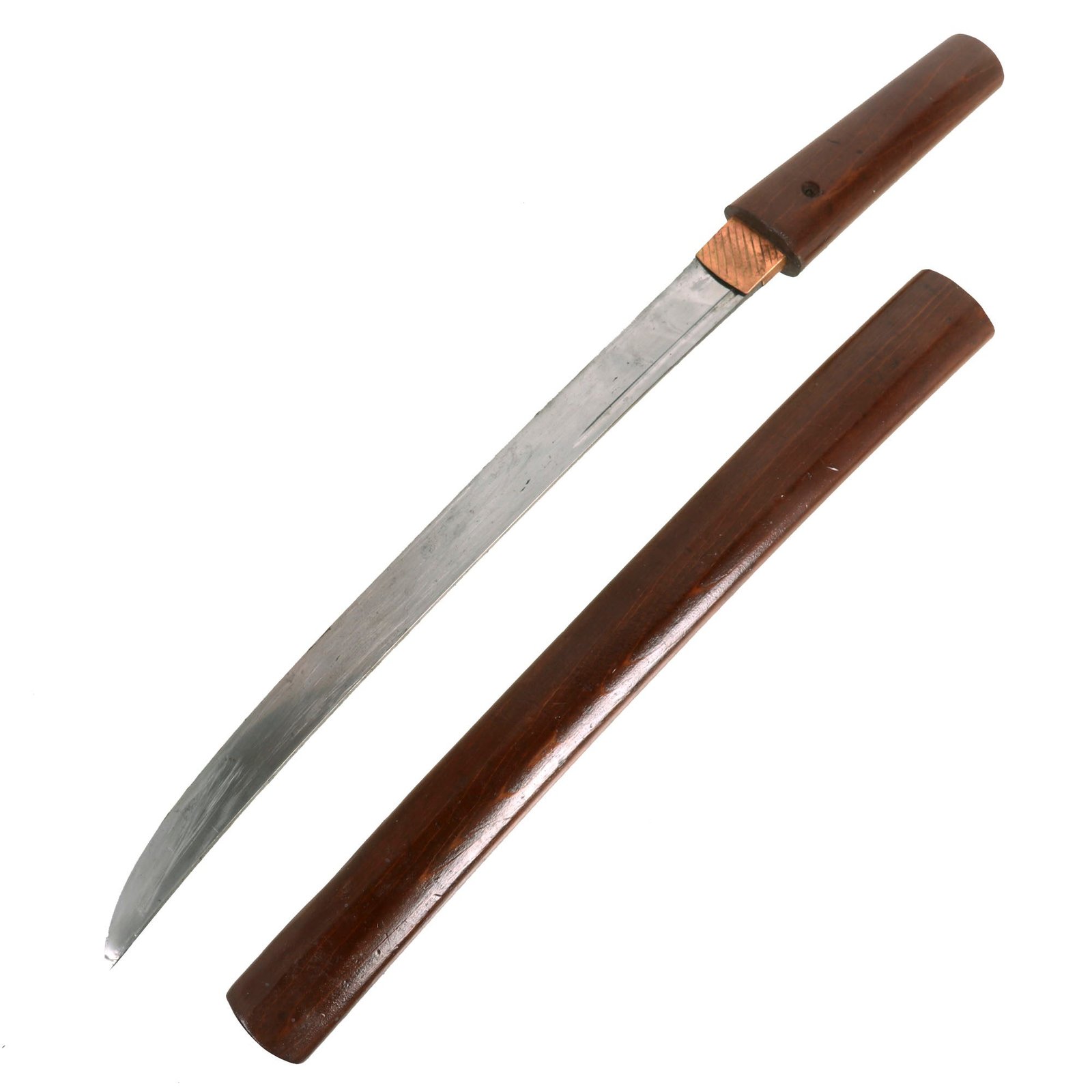 Buy Original Japanese Muromachi Period Ko-Wakizashi Short Sword with False Attribution to RAI KUNITSUGU in Resting Scabbard | Original Firearms Antique For Sale