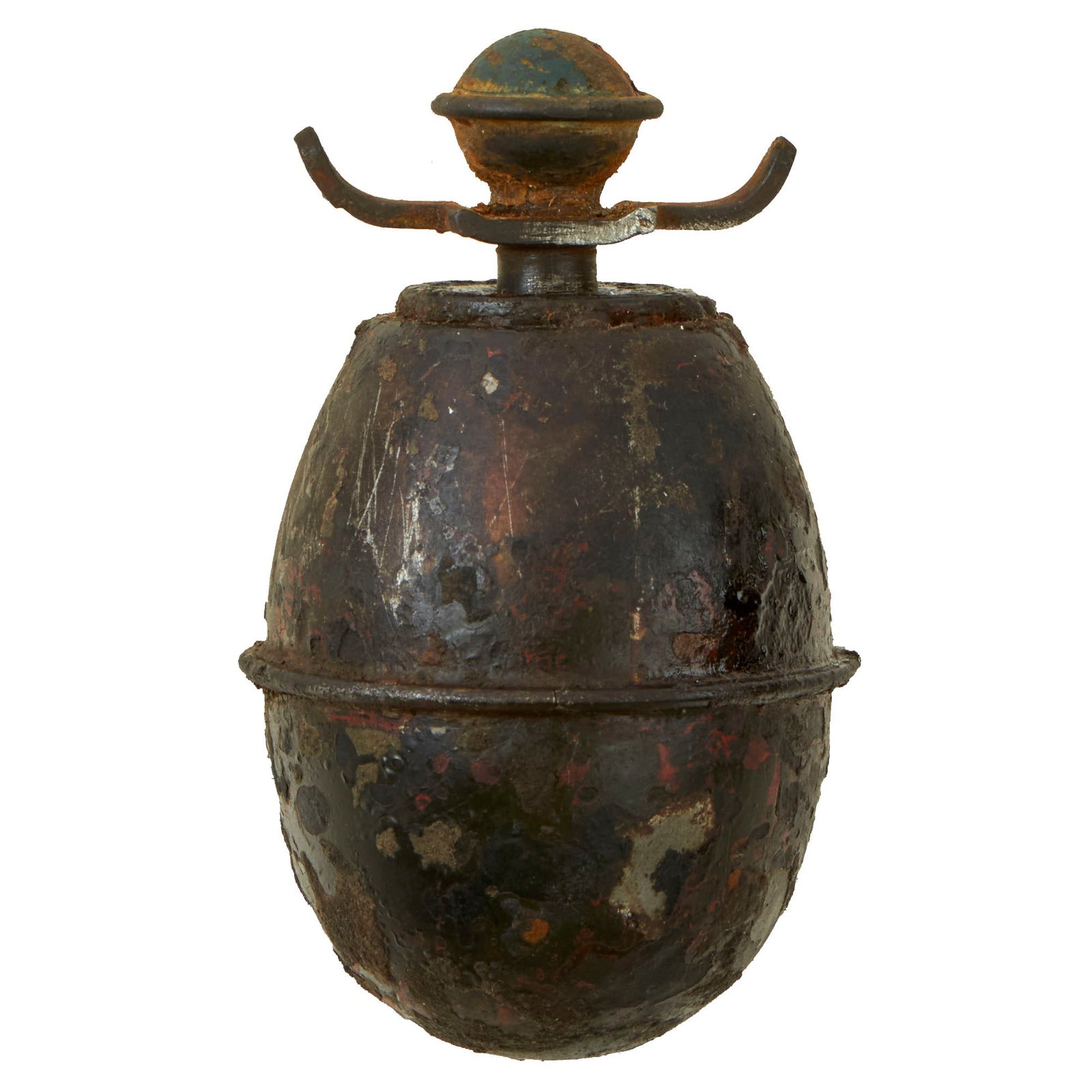 Buy Original German WWII 1943 Dated Model 39 Egg Hand Grenade with Original Fuze & Wings - Inert Eierhandgranate | Original Firearms Antique For Sale