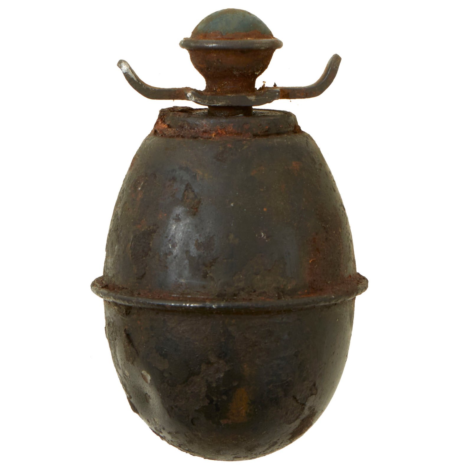 Buy Original German WWII 1943 Dated Model 39 Egg Hand Grenade with Original Fuze & Wings - Inert Eierhandgranate | Original Firearms Antique For Sale