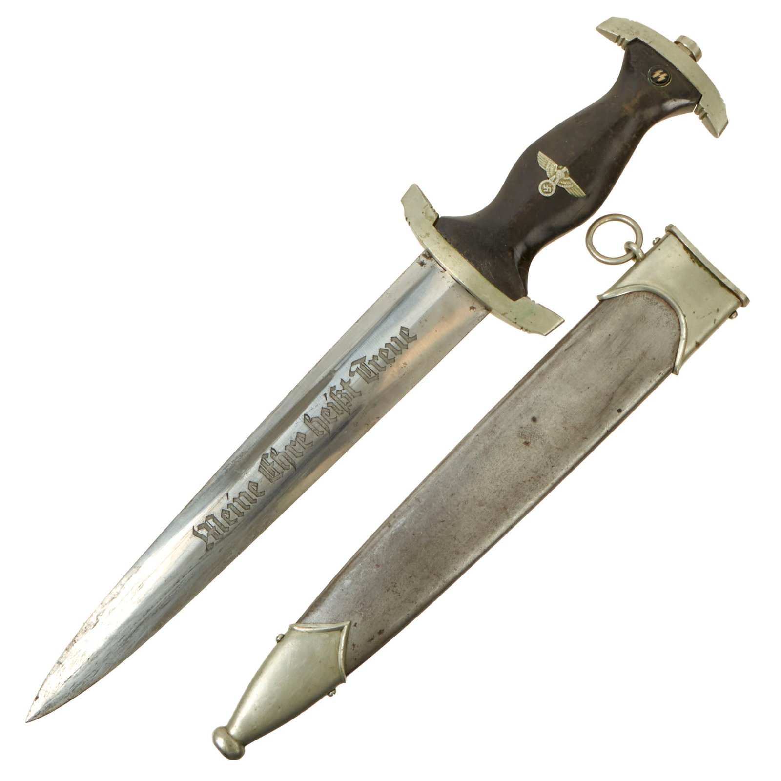 Buy Original German WWII Early M33 SS EM/NCO Dagger by Robert Klaas of Solingen with Scabbard | Original Firearms Antique For Sale