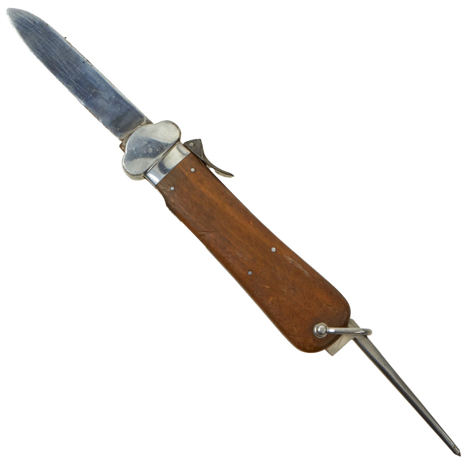 Buy Original German WWII Luftwaffe Gravity Knife by Solinger Metallwaren Fabrik with Waffen Proof - SMF | Original Firearms Antique For Sale