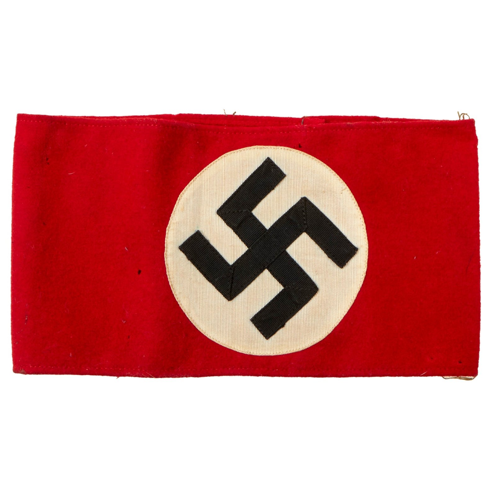 Buy Original German Early WWII SA Multi-piece Wool Felt & Rayon Overcoat Armband with RZM Tag - RZM A4/37 | Original Firearms Antique For Sale