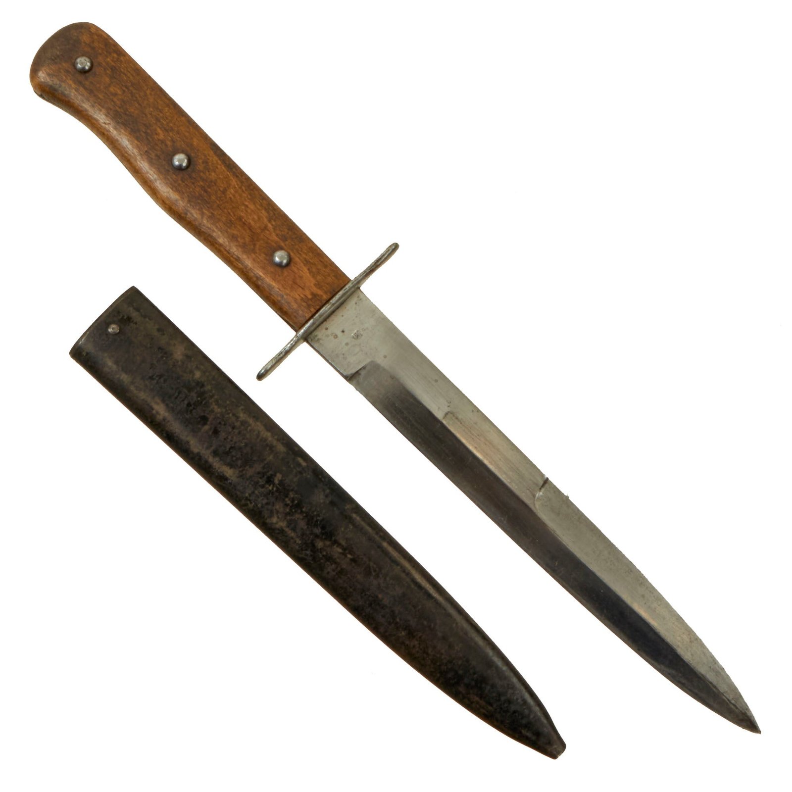 Buy Original German WWII Luftwaffe Fallschirmjäger Fighting Knife - Weimar Eagle 5 Marked | Original Firearms Antique For Sale
