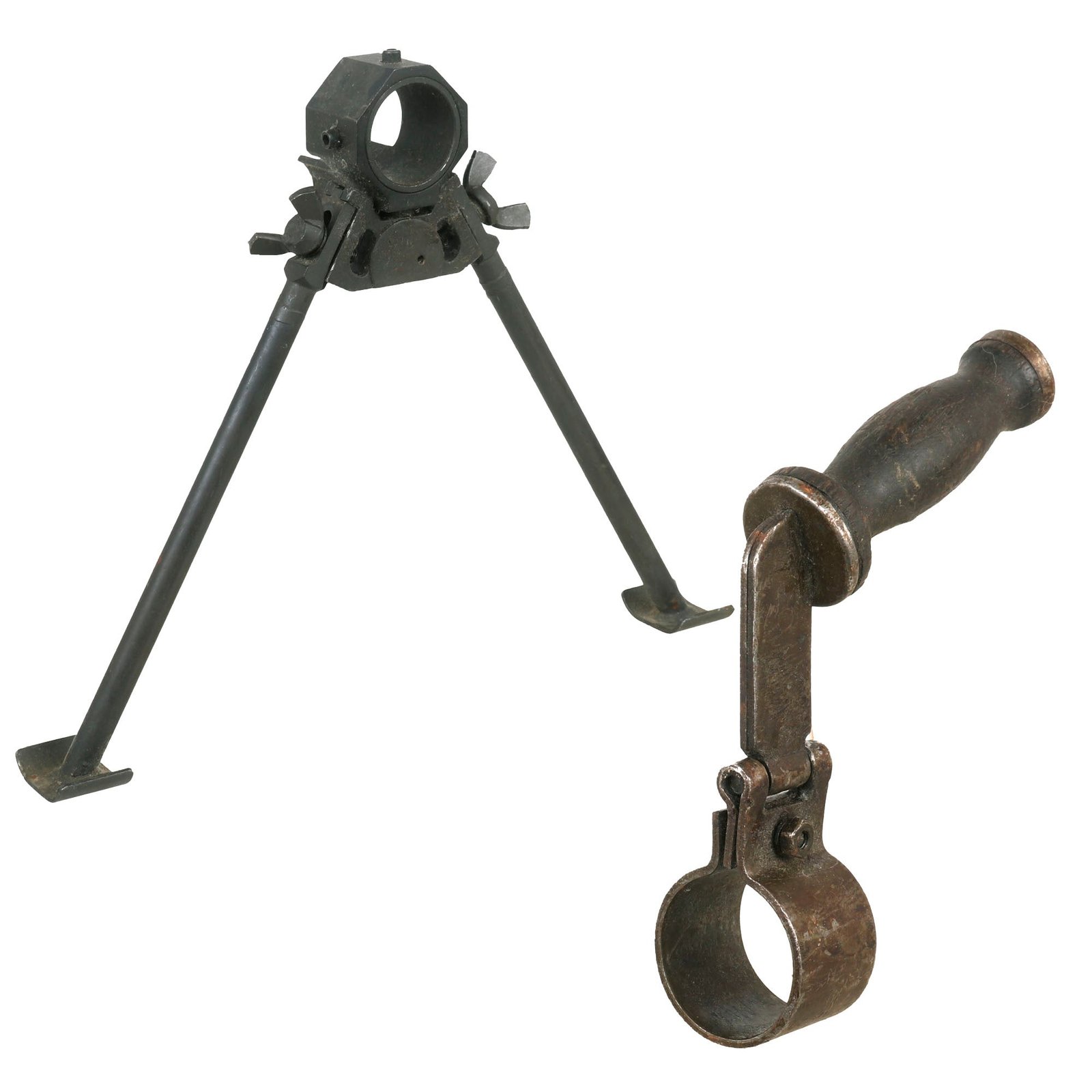 Buy Original U.S. Browning 1919A6 Adjustable Bipod Assembly and Carry Handle | Original Firearms Antique For Sale