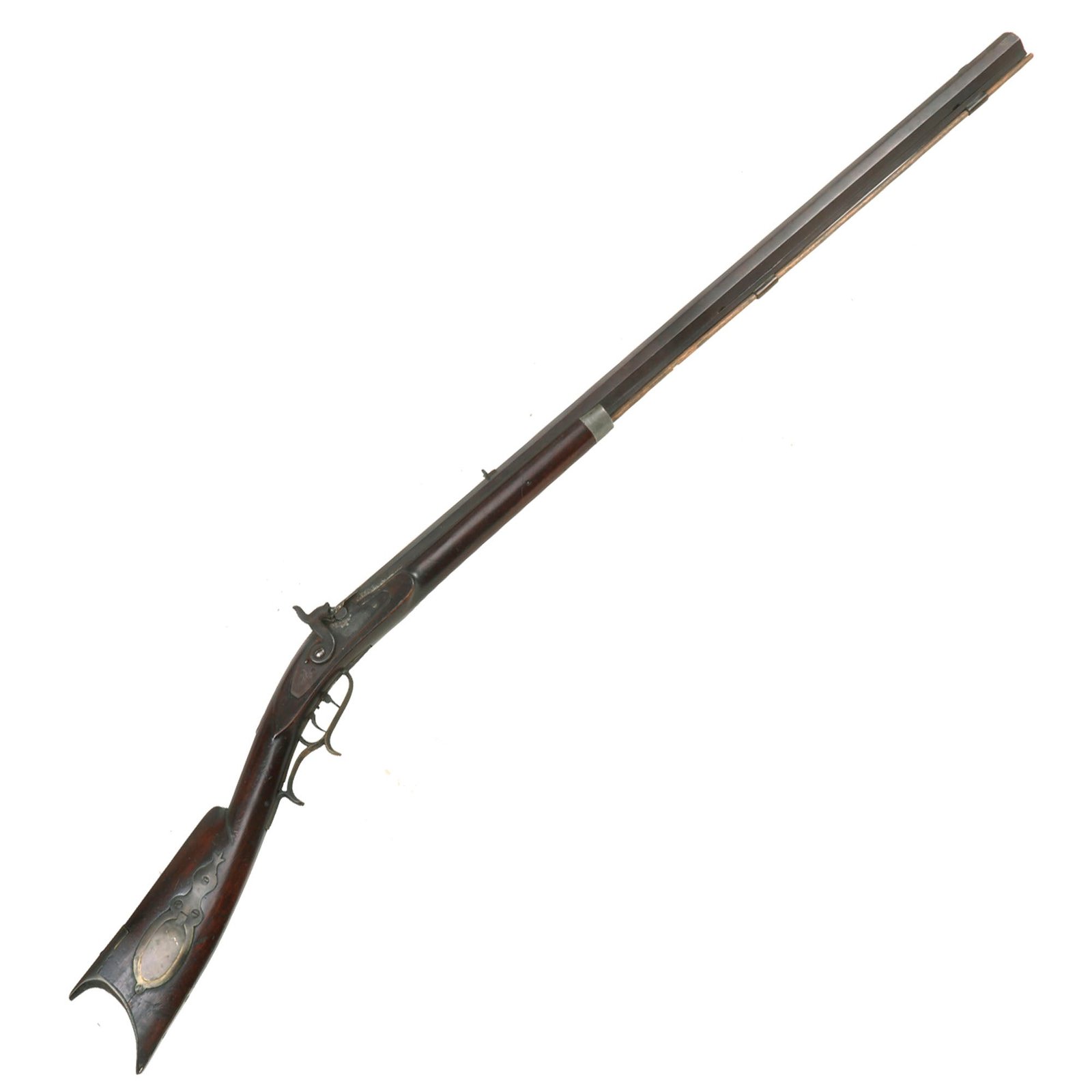 Buy Original U.S. Pennsylvania Half Stock .36cal Percussion Rifle with Set Trigger and Patch Box - circa 1850 | Original Firearms Antique For Sale