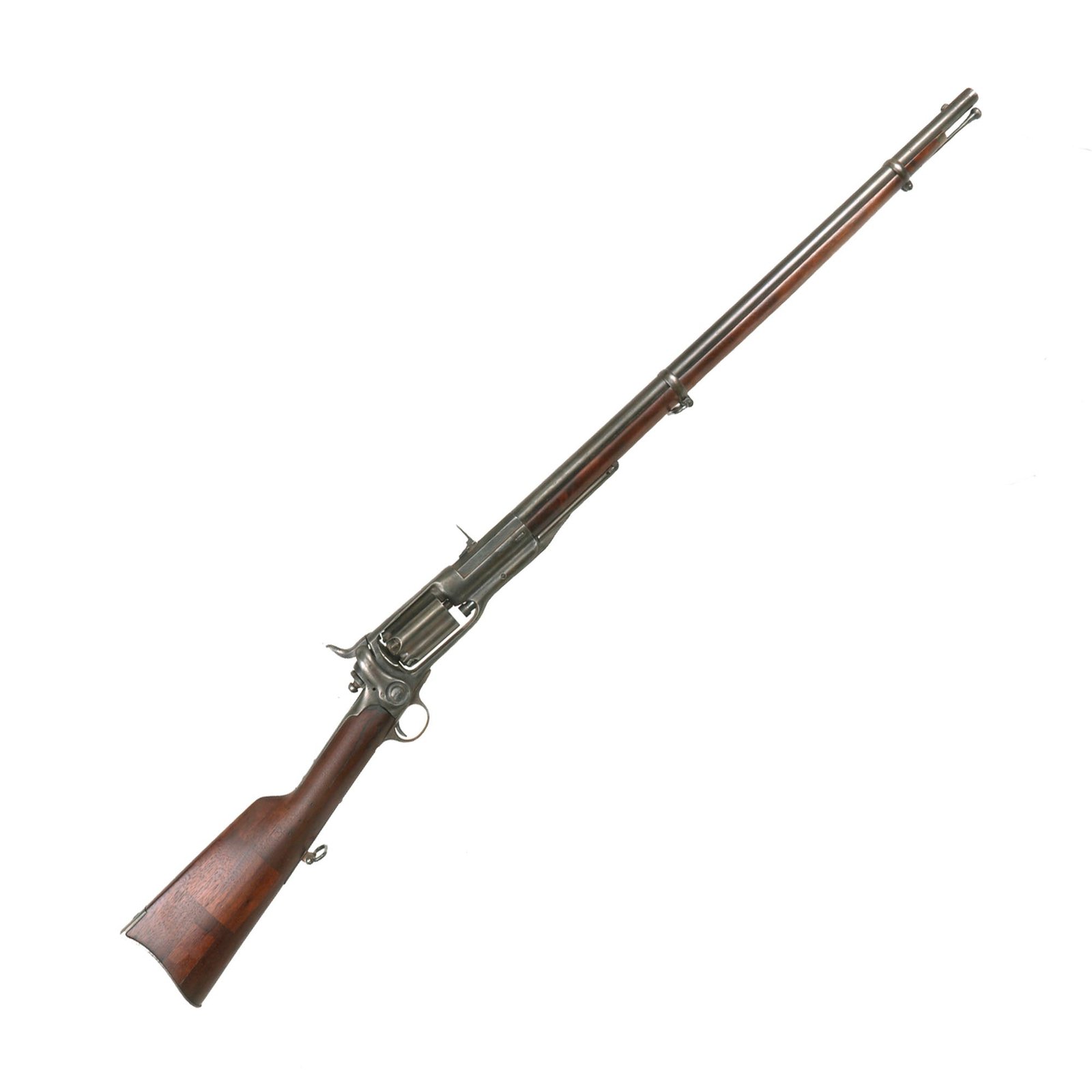 Buy Original Rare U.S. Civil War Colt New Model 1855 Military 16 Gauge Revolving Shotgun Serial 3356 - Made in 1861 | Original Firearms Antique For Sale