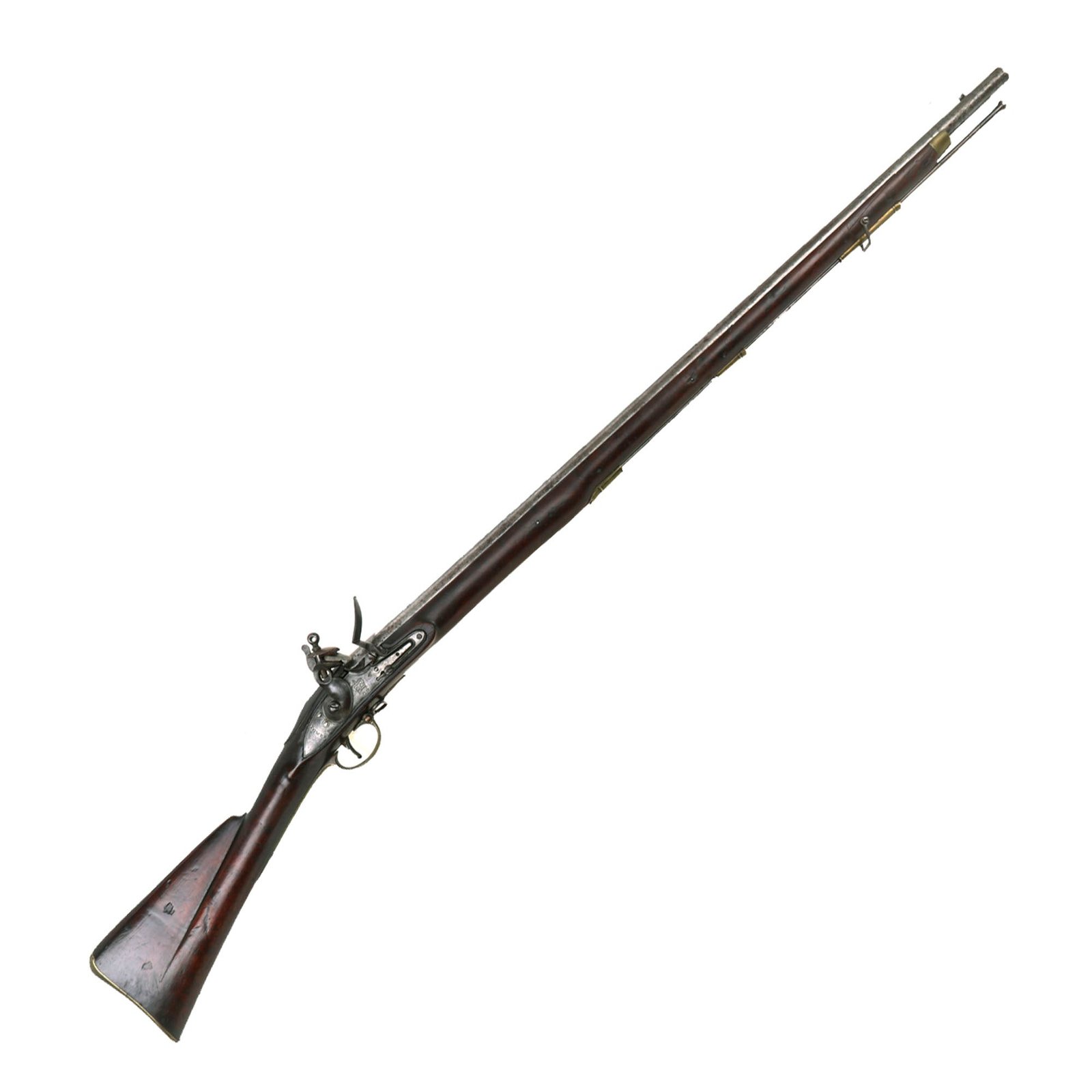 Buy Original British Napoleonic P-1809 3rd Model "India Pattern" 2nd Type Tower Brown Bess Flintlock Musket - Regimentally Marked | Original Firearms Antique For Sale