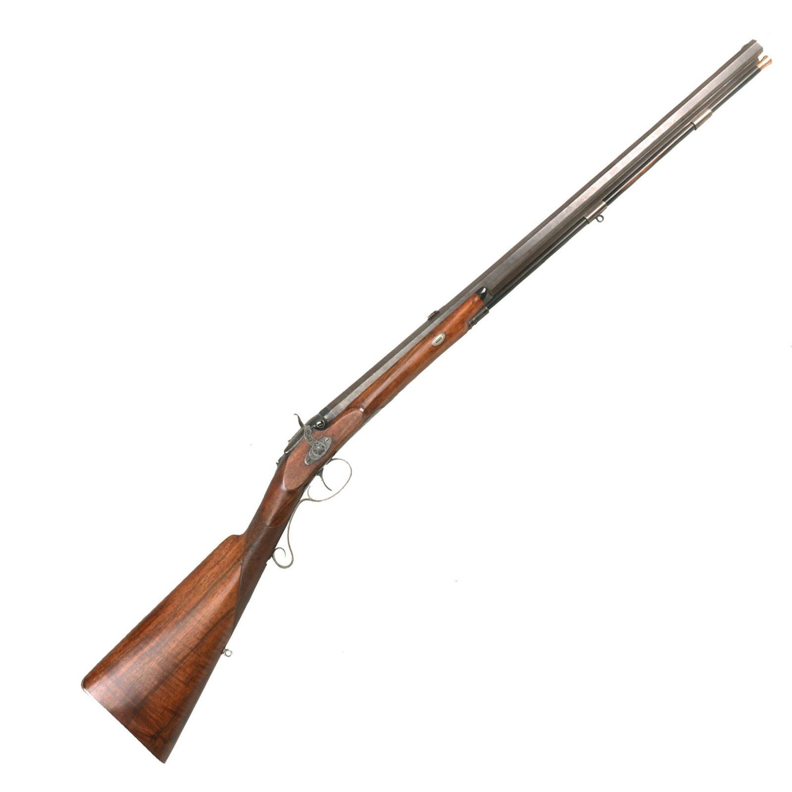 Buy Original British Charles Jones's Patent Waterproof Lock .68cal Percussion Sporting Rifle Serial 240 - Circa 1850 | Original Firearms Antique For Sale