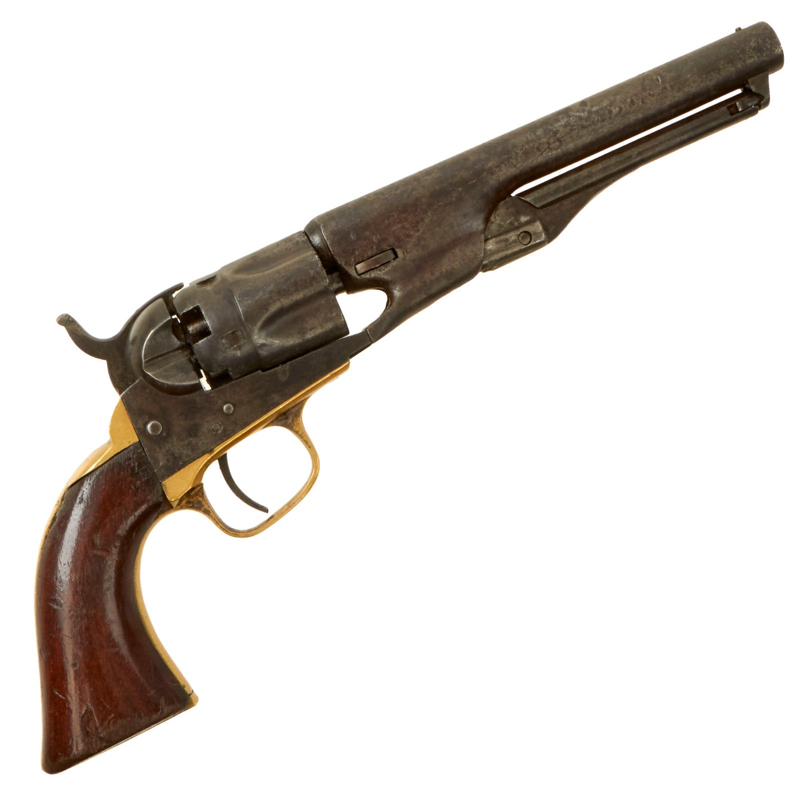 Buy Original U.S. Civil War Colt M-1862 Police Pocket .36cal Percussion Revolver with 5 ½" Barrel made in 1863 - Serial 22219 | Original Firearms Antique For Sale