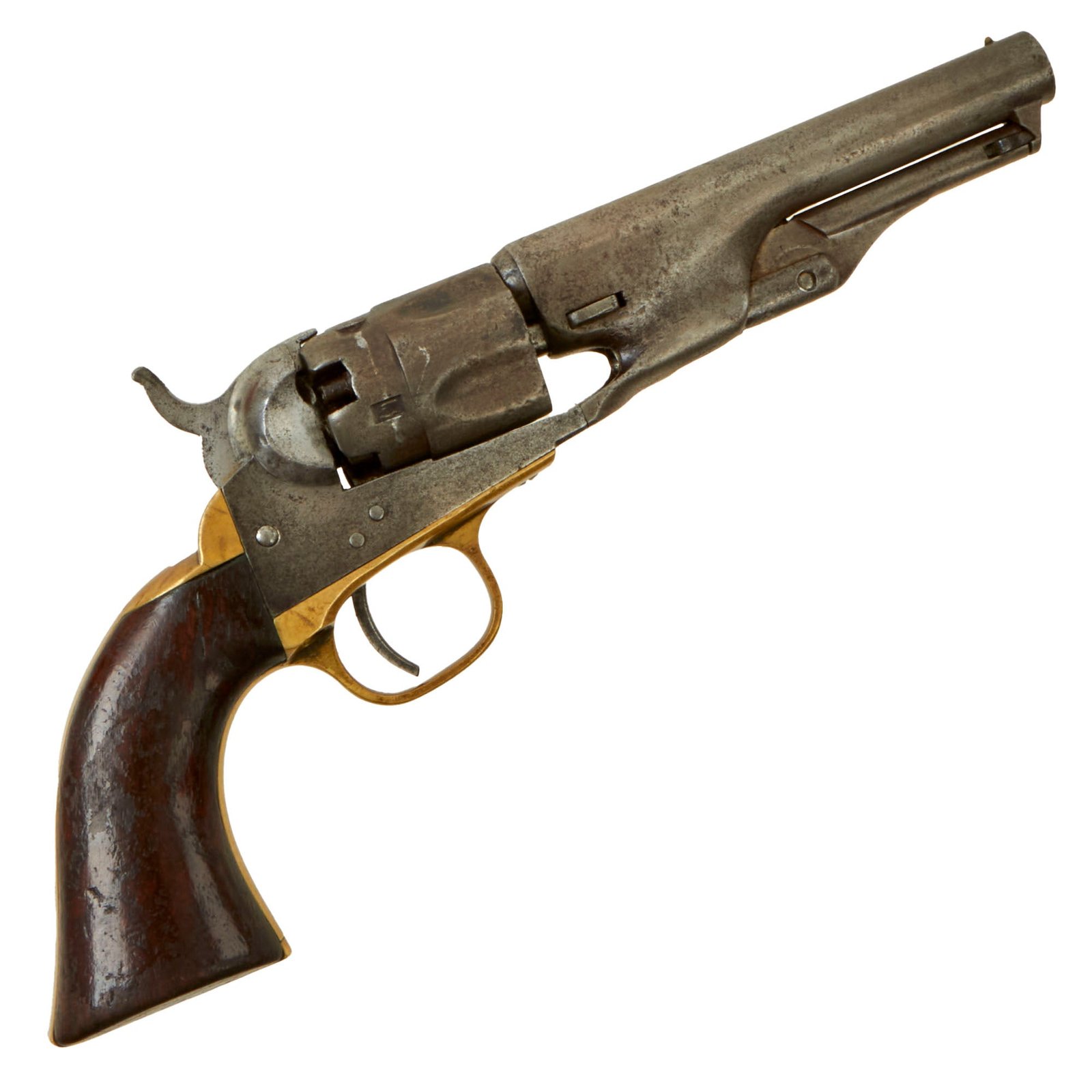 Buy Original U.S. Civil War Era Colt M-1862 Police Pocket .36cal Percussion Revolver with 4 ½" Barrel made in 1867 - Serial 35212 | Original Firearms Antique For Sale