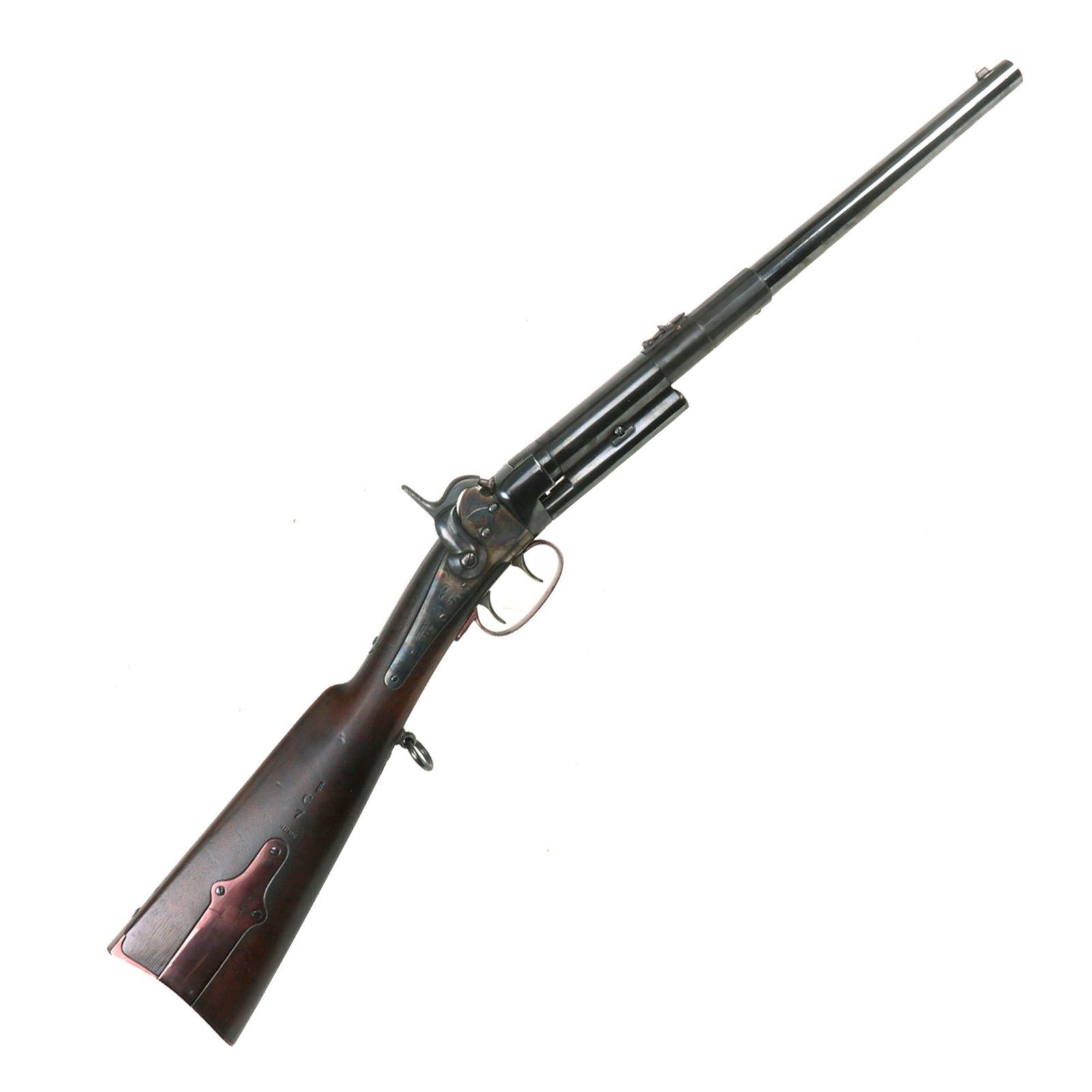 Buy Original Rare U.S. Made British Contract Greene Patent Breech Loading Carbine with Maynard Tape Primer System Serial 824 - Professionally Refinished | Original Firearms Antique For Sale