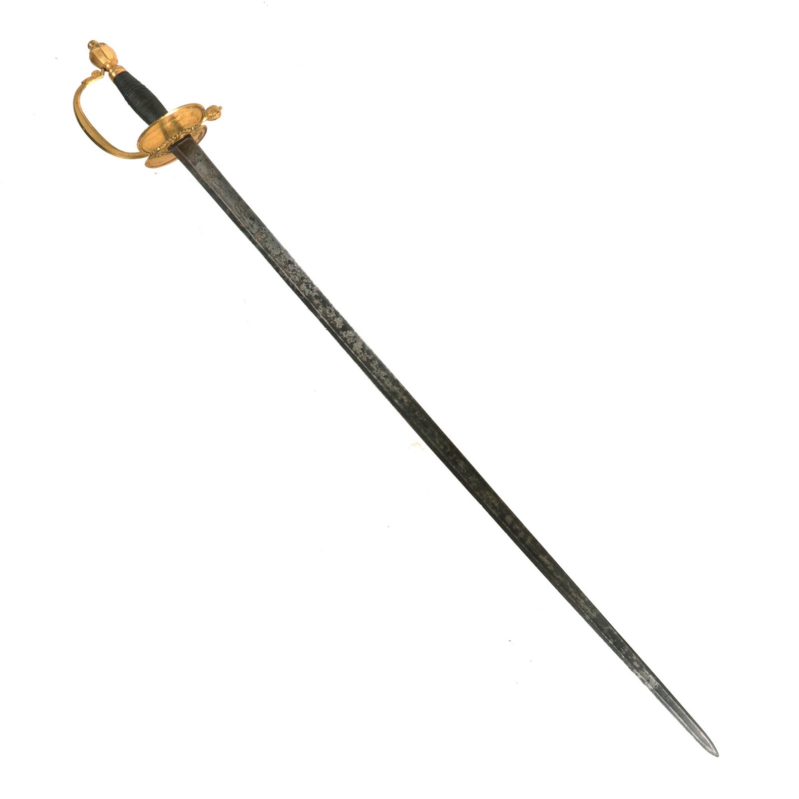Buy Original British War of 1812 Era Officer’s Pattern 1796 Spadroon with German Engraved Blade by Johann Justus Runkel of Solingen | Original Firearms Antique For Sale
