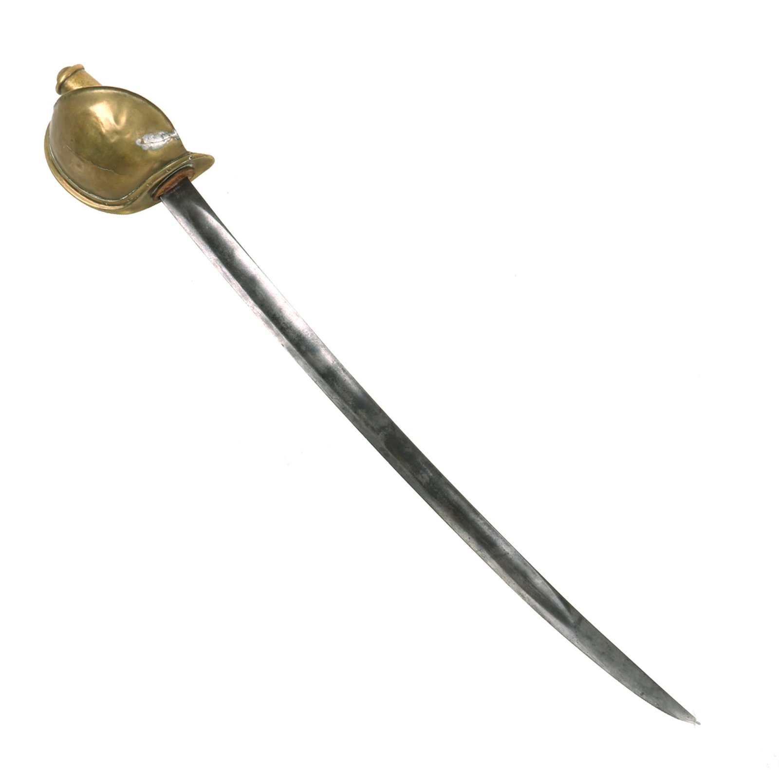 Buy Original U.S. Civil War Rare Model 1860 Naval Cutlass by Ames Mfg. Co. with Wooden Grips & Period Lead Repair - Dated 1862 | Original Firearms Antique For Sale