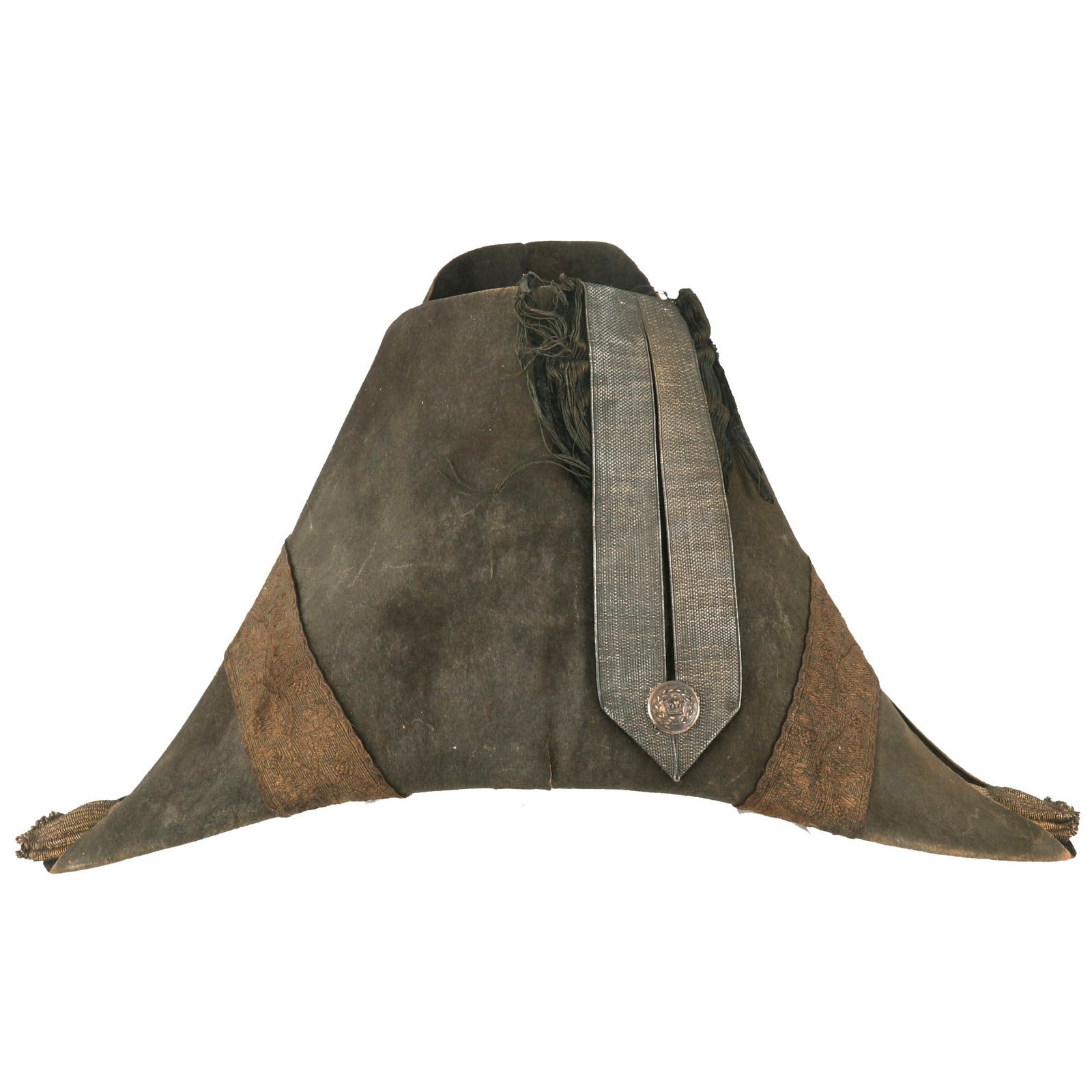 Buy Original British Victorian Lord Lieutenant’s Cocked Chapeau de Bras Bicorne Hat - Circa 1830-1840 | Original Firearms Antique For Sale