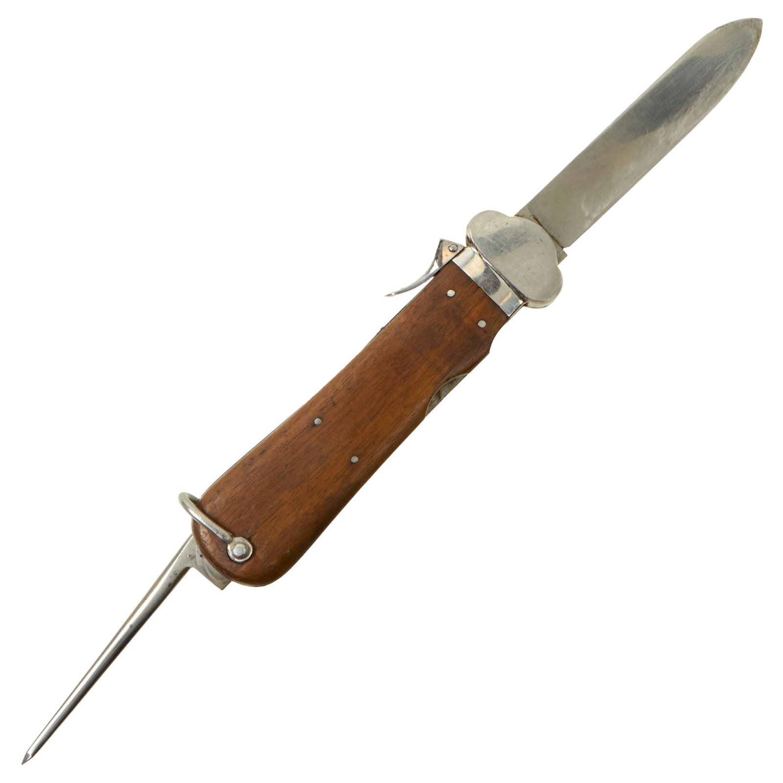 Buy Original German WWII Early Luftwaffe Gravity Knife by Paul Weyersberg & Co. of Solingen with Waffen Proof | Original Firearms Antique For Sale
