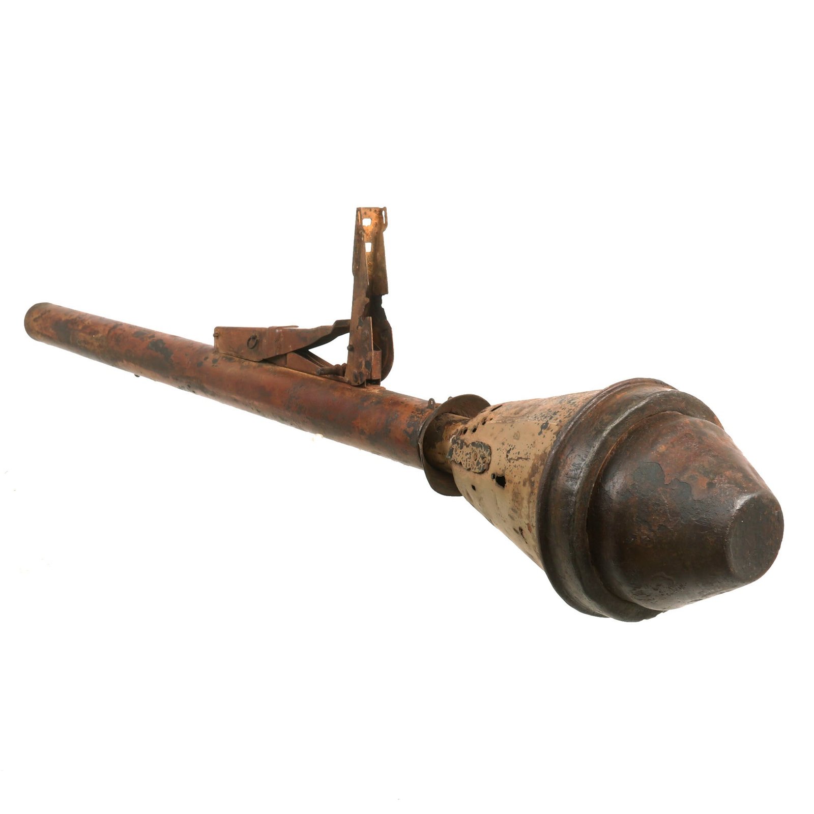 Buy Original German WWII Inert Panzerfaust 100 Anti-Tank Rocket with Launcher - Original Relic Paint & Markings | Original Firearms Antique For Sale