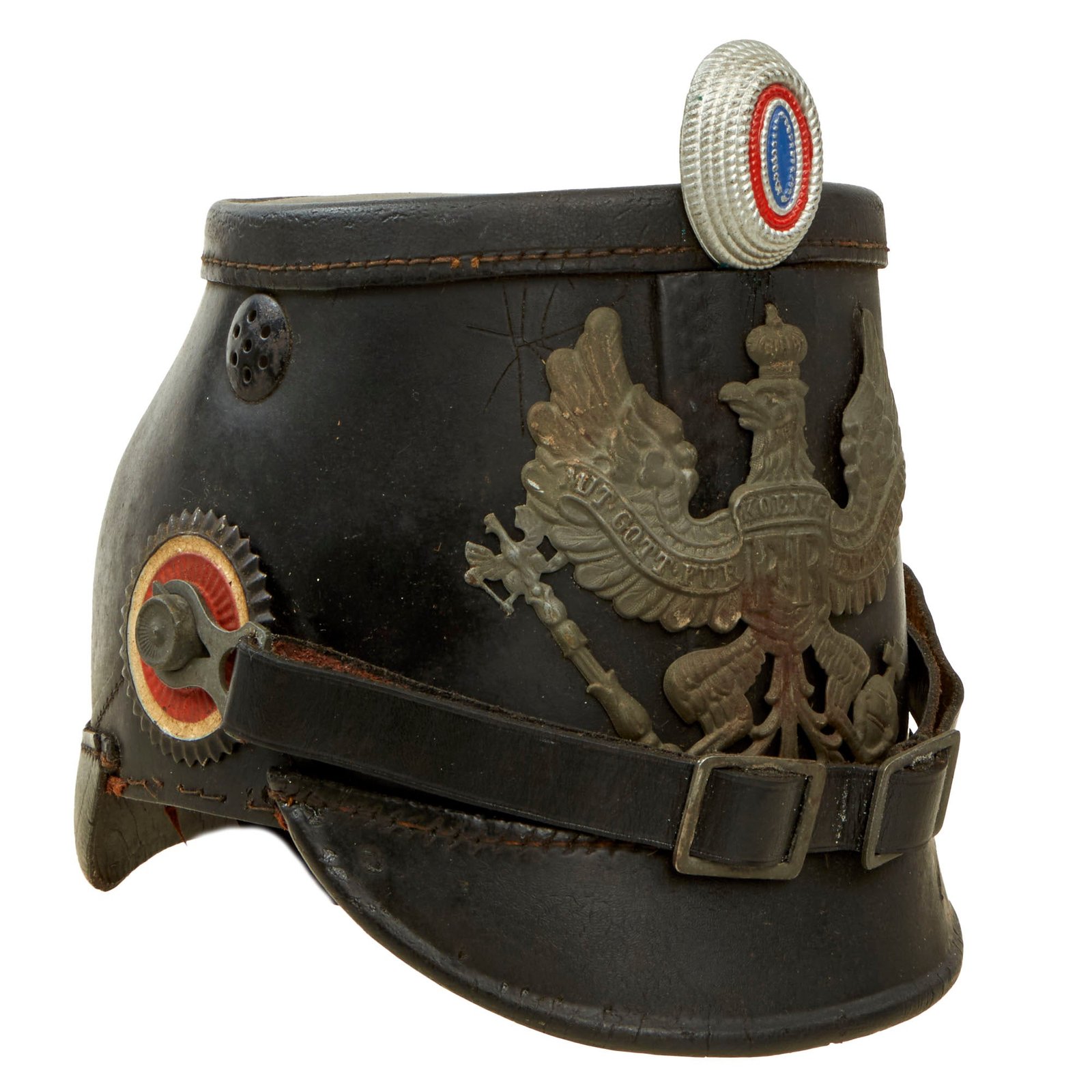 Buy Original Imperial German WWI Prussian M1915 Jäger Enlisted Shako | Original Firearms Antique For Sale